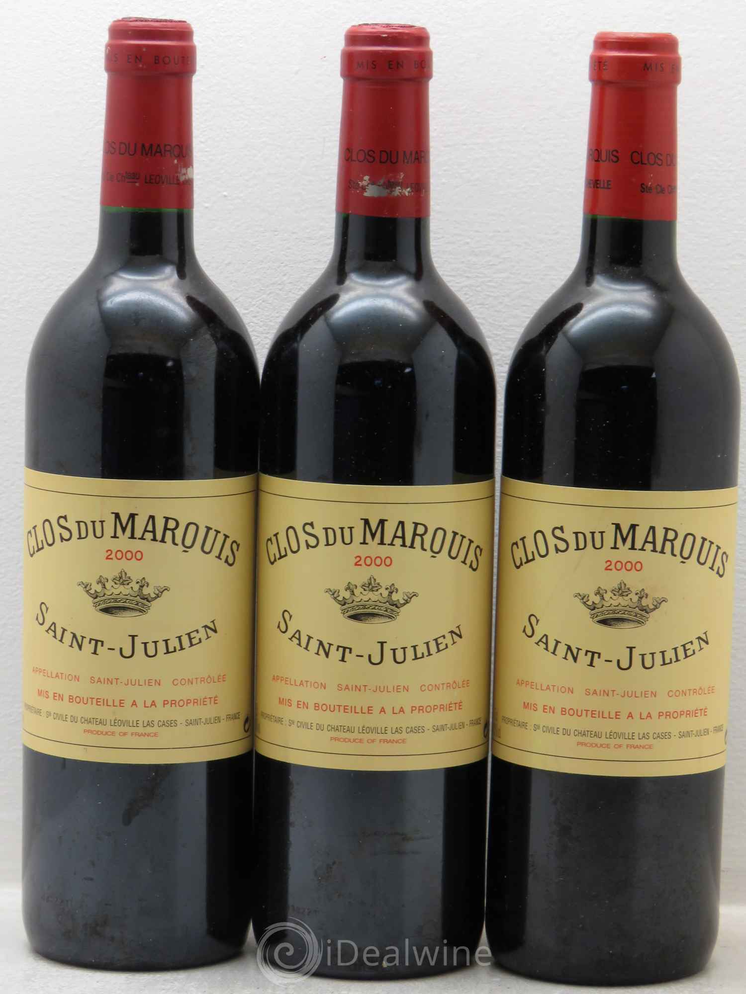 Clos du Marquis 2000 - Lot de 3 bouteilles - 0