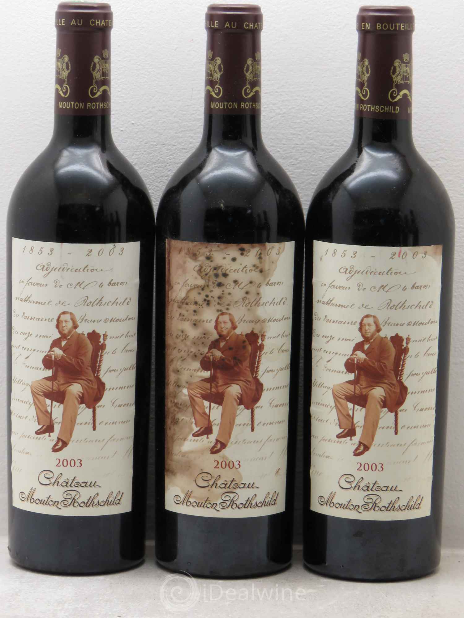 Château Mouton Rothschild 1er Grand Cru Classé 2003 - Lot de 6 bouteilles - 1