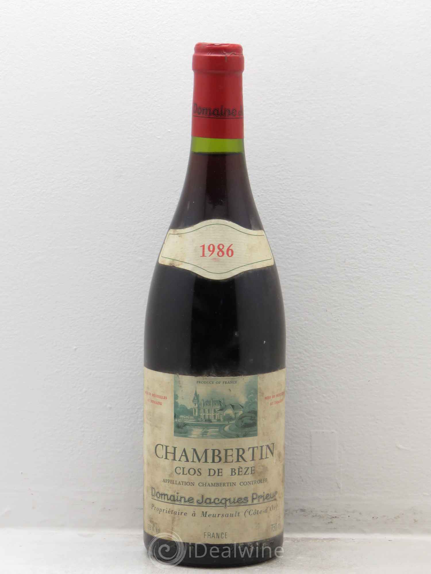 Chambertin Clos de Bèze Grand Cru Jacques Prieur (Domaine) 1986 - Lot de 1 bouteille - 0