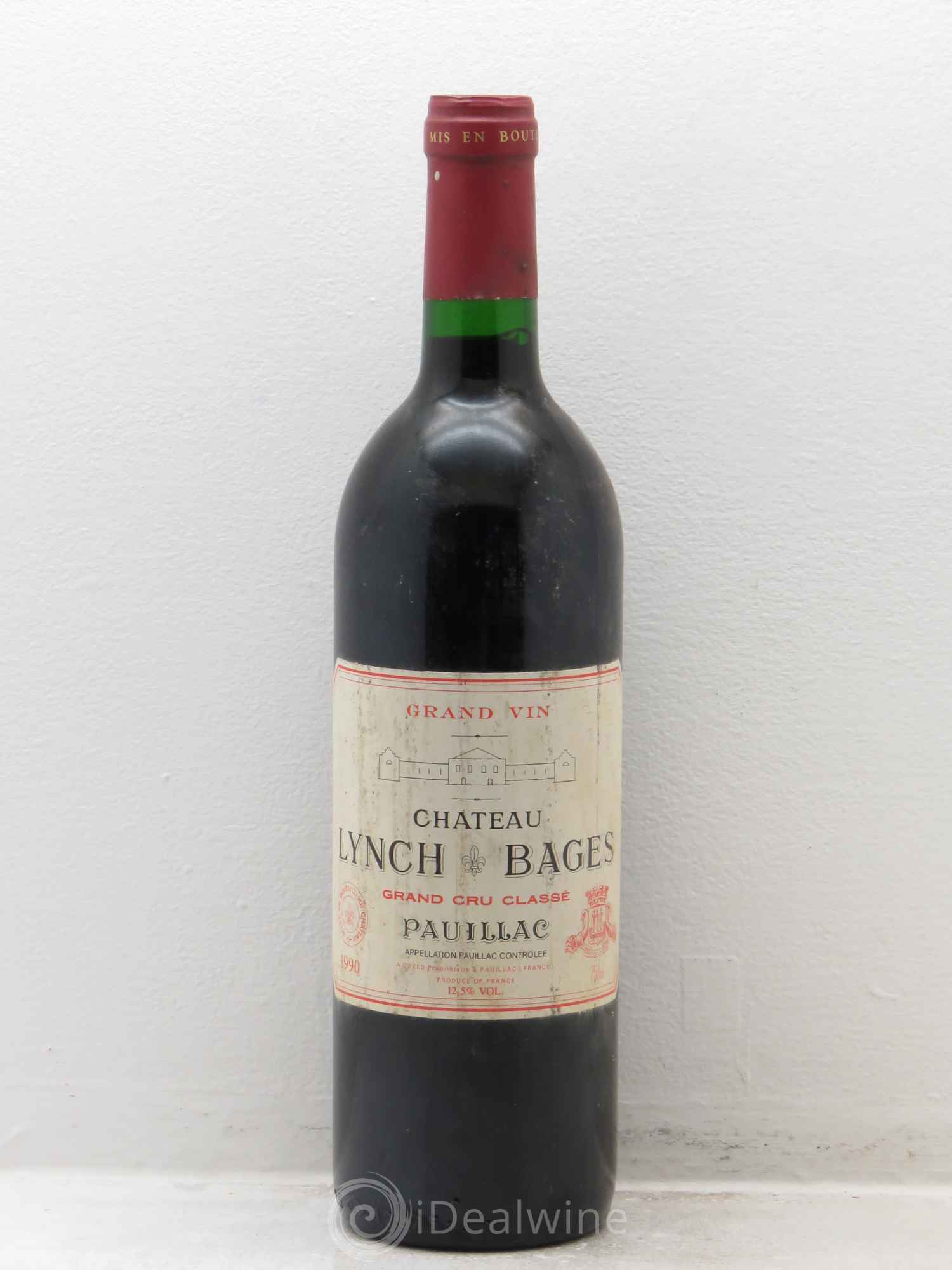 Château Lynch Bages 5ème Grand Cru Classé 1990 - Lot de 1 bouteille - 0
