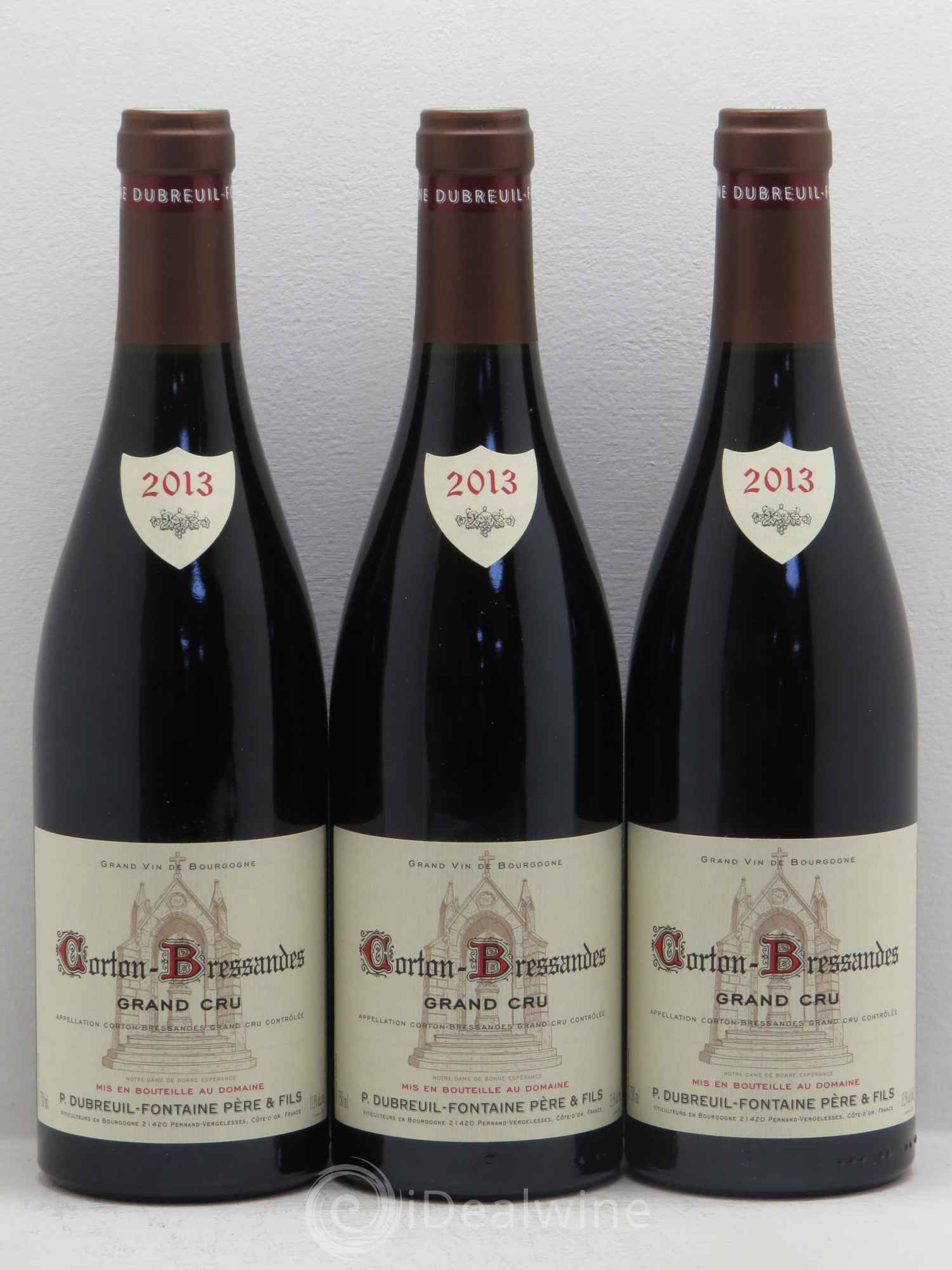 Corton Grand Cru Bressandes Dubreuil-Fontaine (Domaine) (sans prix de réserve) 2013 - Lot de 3 bouteilles - 0