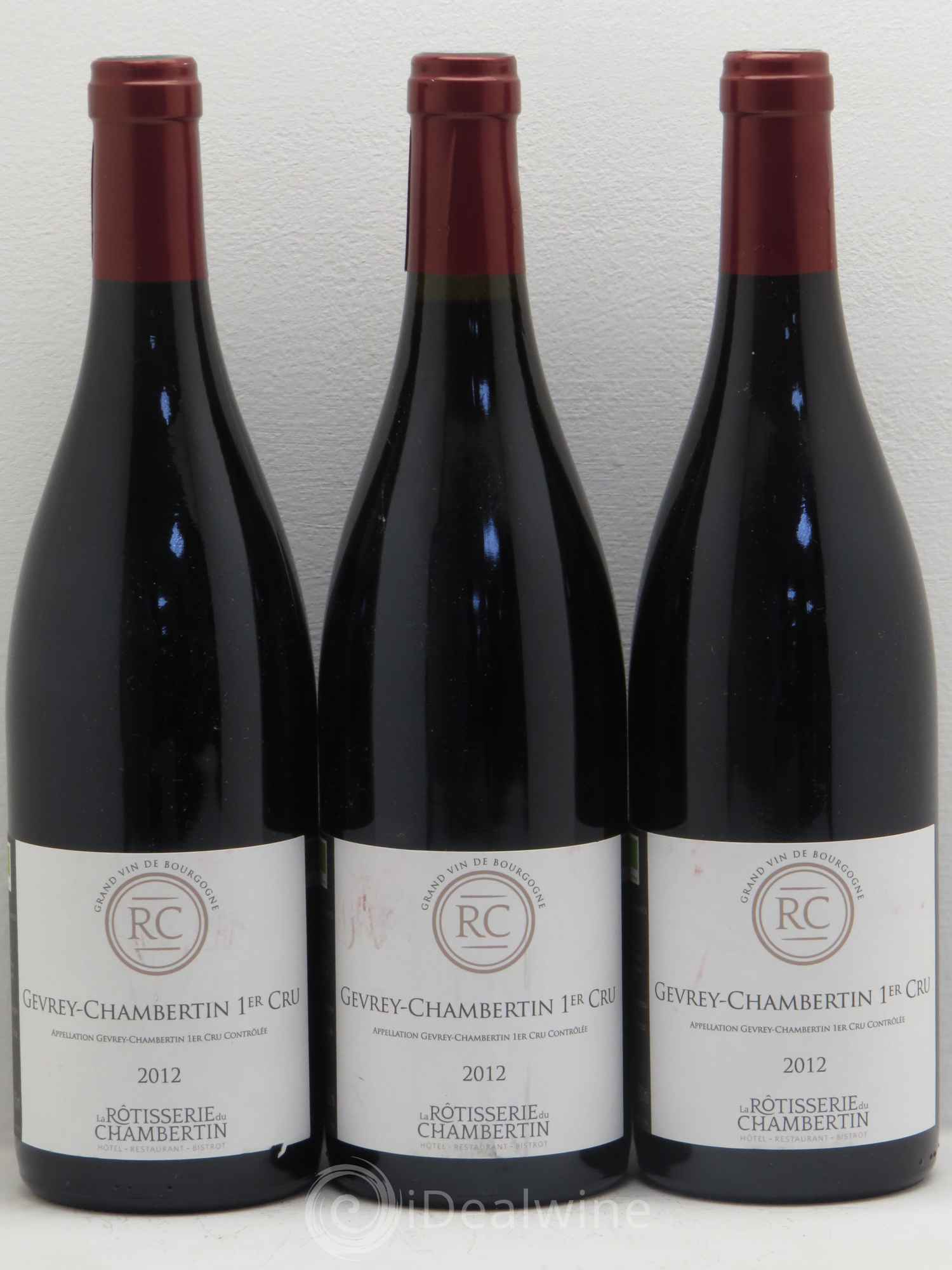 Gevrey-Chambertin 1er Cru La Rotisserie du Chambertin (sans prix de réserve) 2012 - Posten von 3 Flaschen - 0