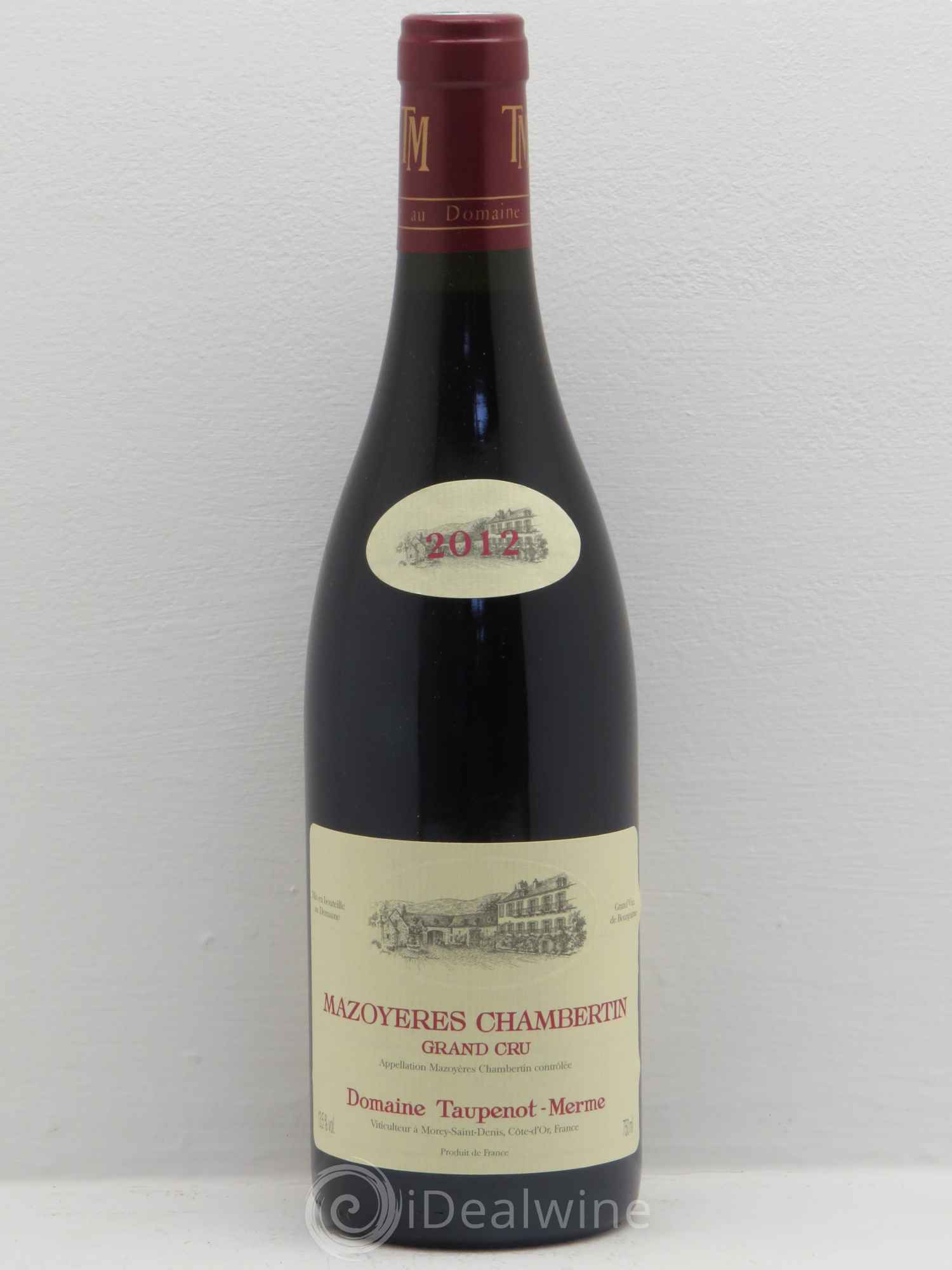 Mazoyères-Chambertin Grand Cru Domaine Taupenot-Merme (sans prix de réserve) 2012 - Posten von 6 Flaschen - 0