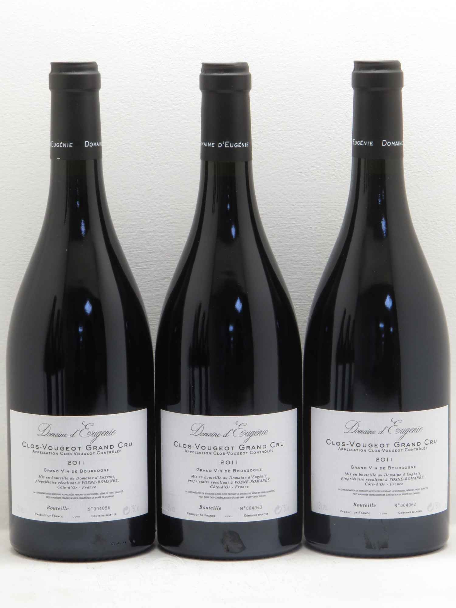 Clos de Vougeot Grand Cru Domaine René Engel - Domaine Eugénie (sans prix de réserve) 2011 - Lot de 6 bouteilles - 2
