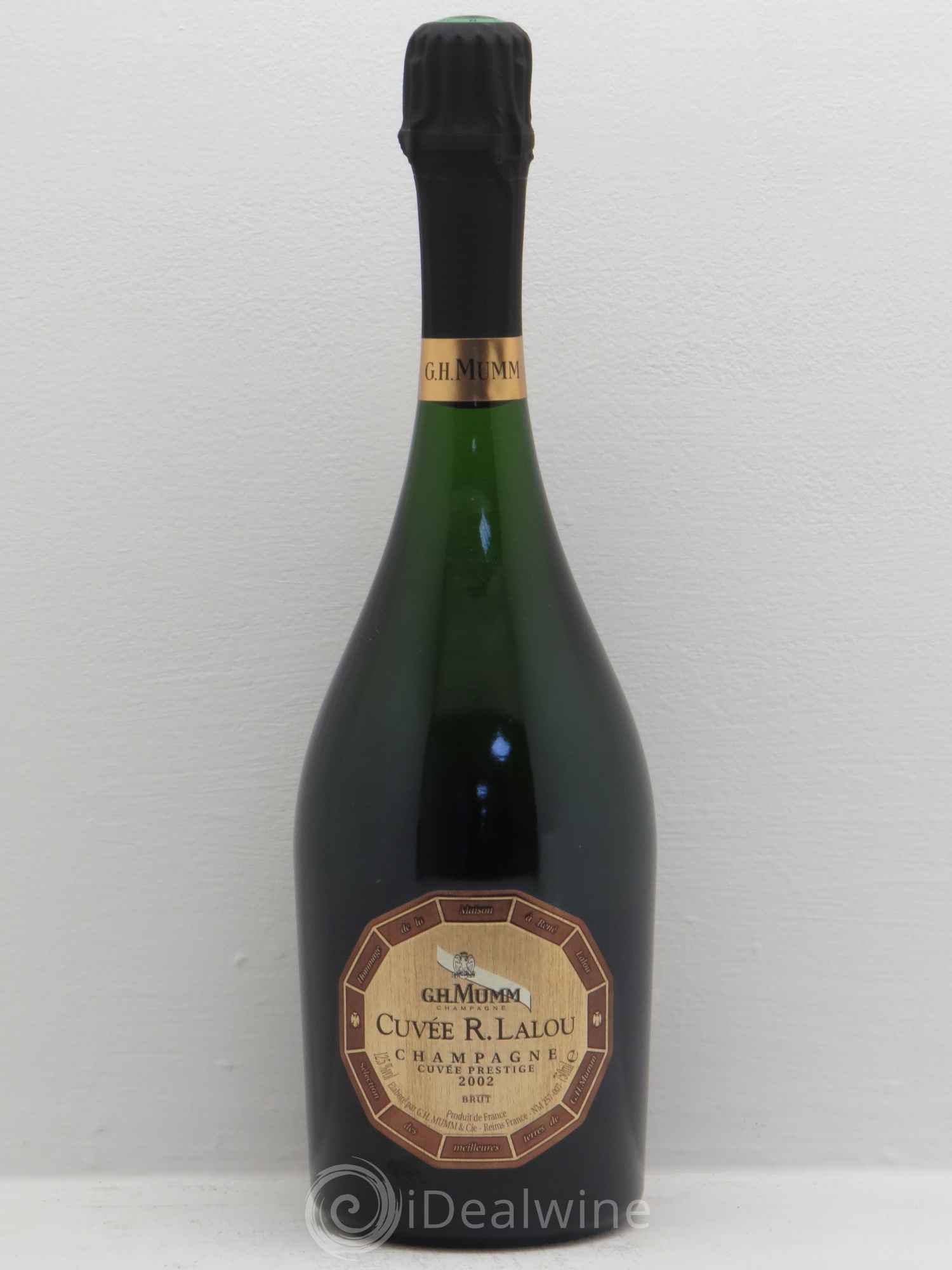 René Lalou Mumm cuvée prestige (sans prix de réserve) 2002 - Posten von 6 Flaschen - 0