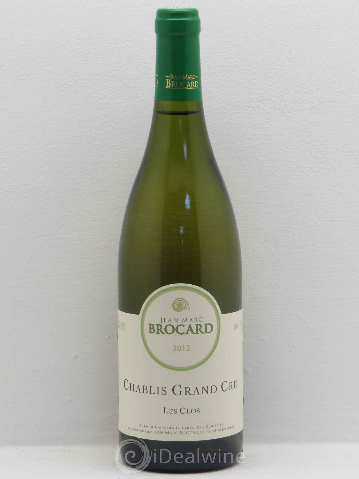 Chablis Grand Cru Jean Marc Brocard (sans prix de réserve) 2012 - Posten von 6 Flaschen - 0