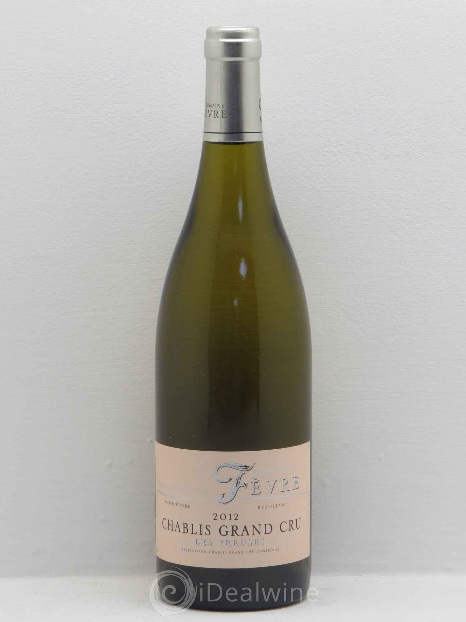 Chablis Grand Cru Nathalie et Gilles Fèvre (sans prix de réserve) 2012 - Posten von 6 Flaschen - 0