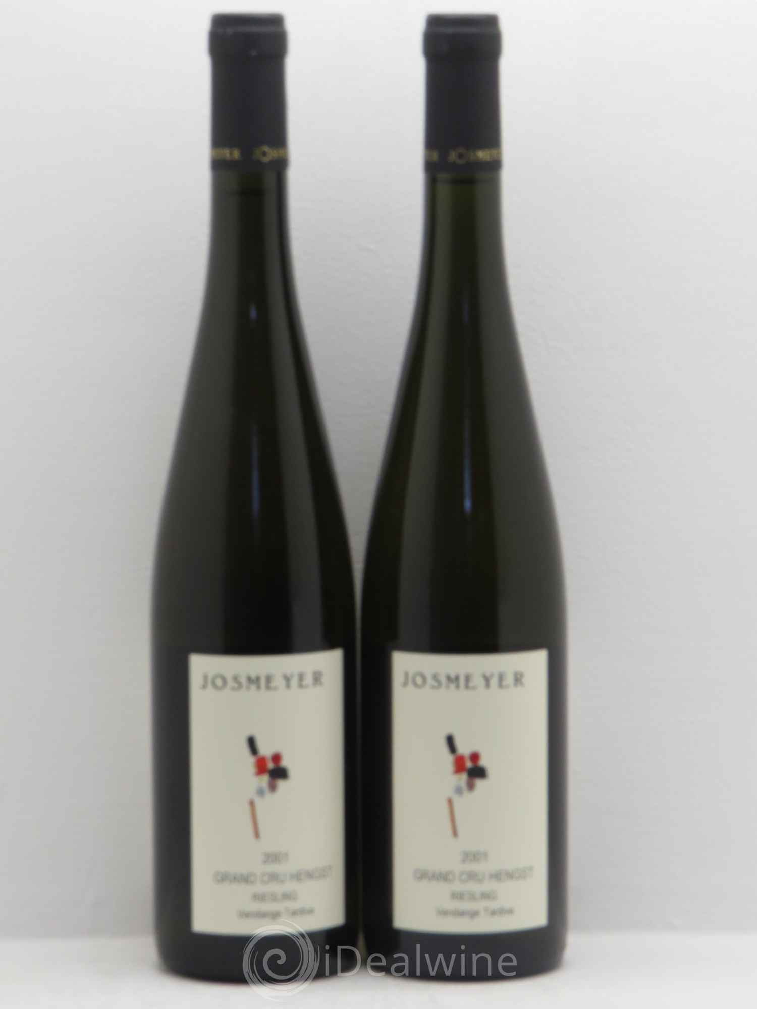 Alsace Riesling Grand Cru Hengst Josmeyer (Domaine) vendanges tardives (sans prix de réserve) 2001 - Posten von 2 Flaschen - 0