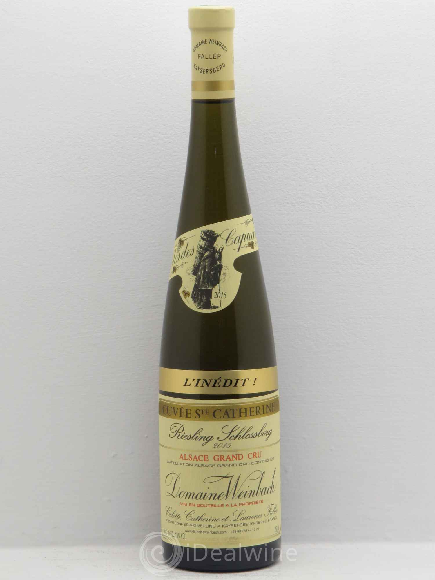 Alsace Riesling Grand Cru Schlossberg Cuvée Sainte Catherine l'Inédit Weinbach (Domaine) (sans prix de réserve) 2015 - Lot de 6 bouteilles - 0