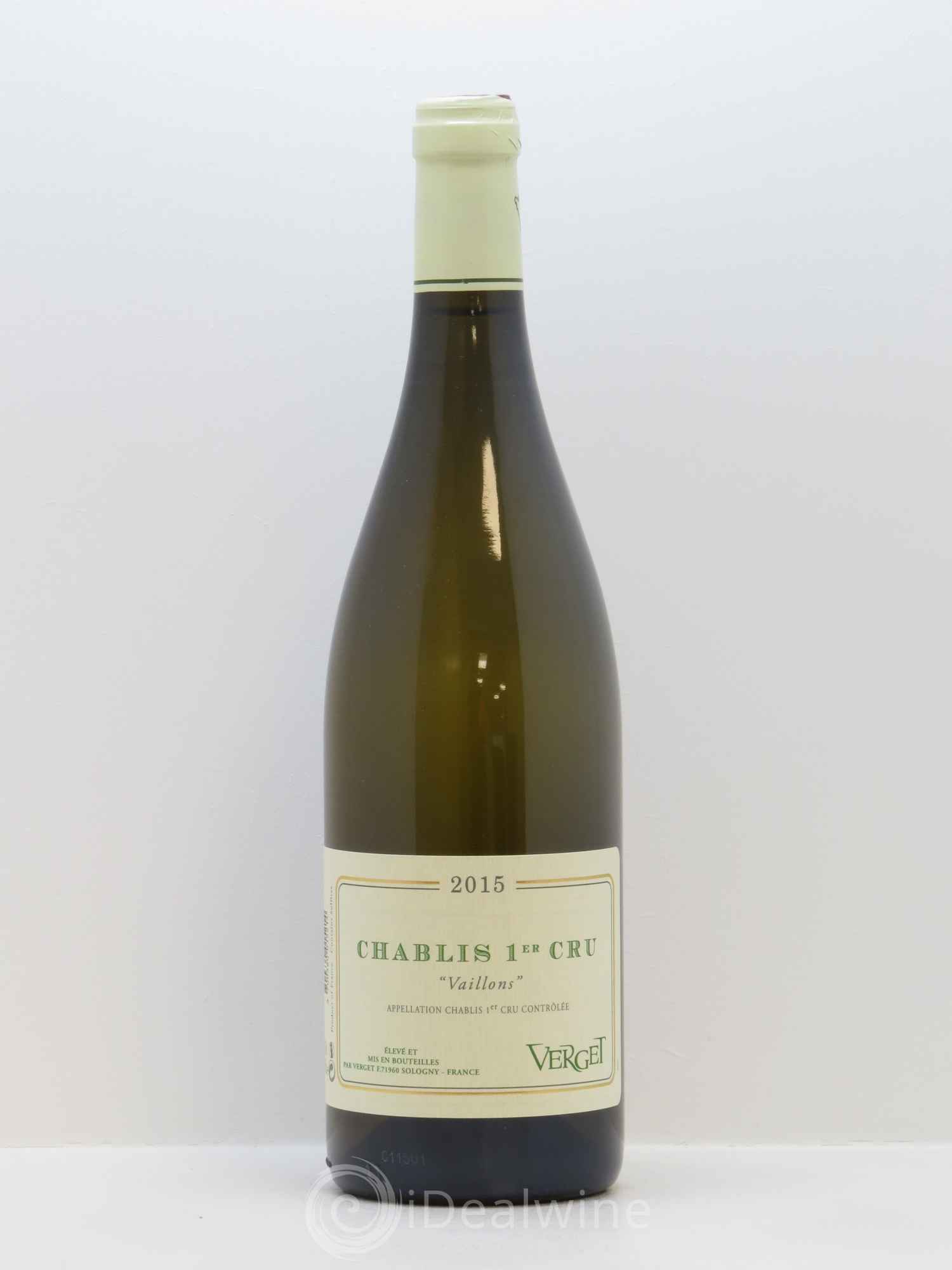 Chablis 1er Cru Vaillons Verget 2015 - Lot de 1 bouteille - 0