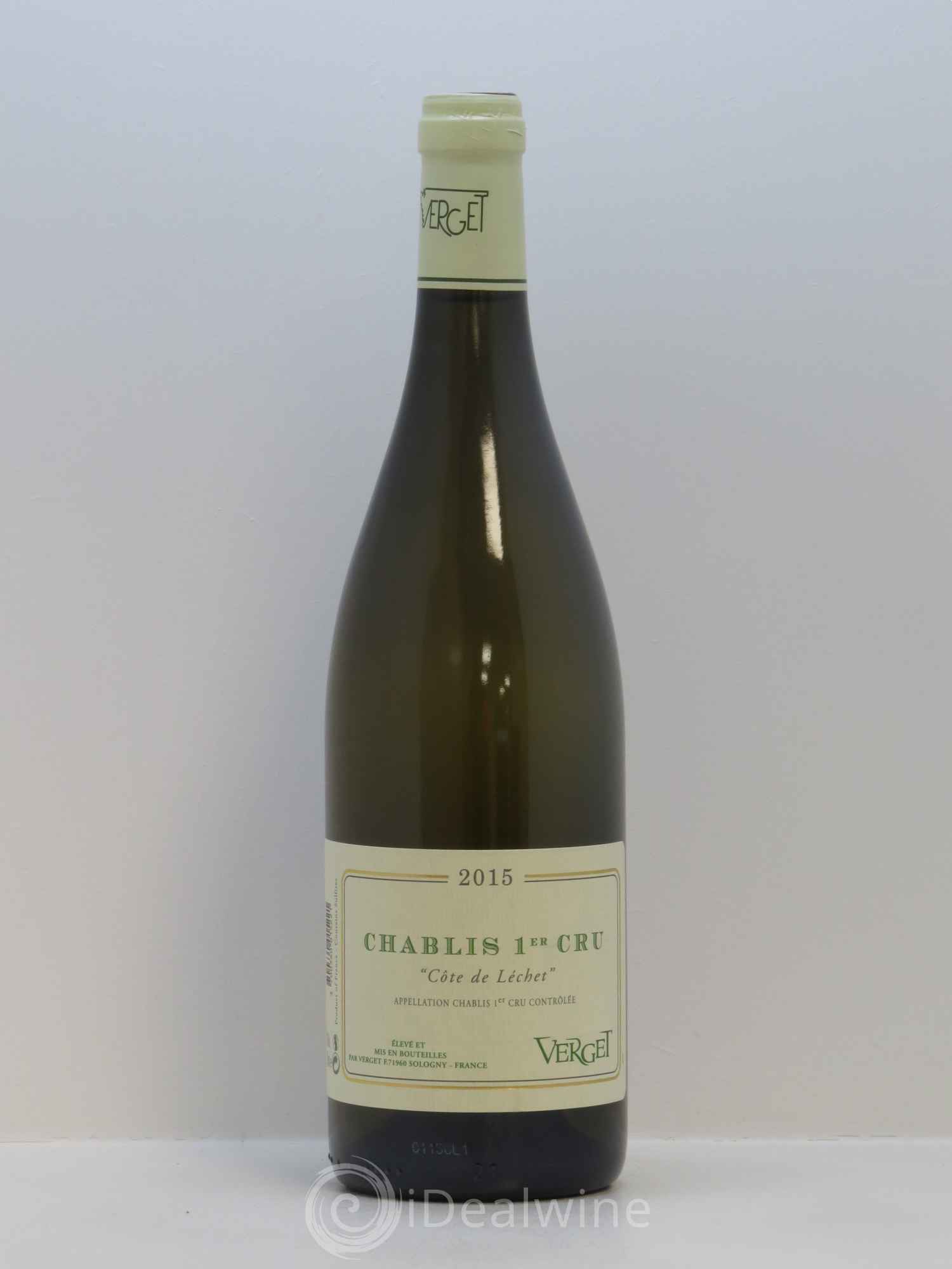 Chablis 1er Cru Côte de lechet Verget 2015 - Lot de 1 bouteille - 0