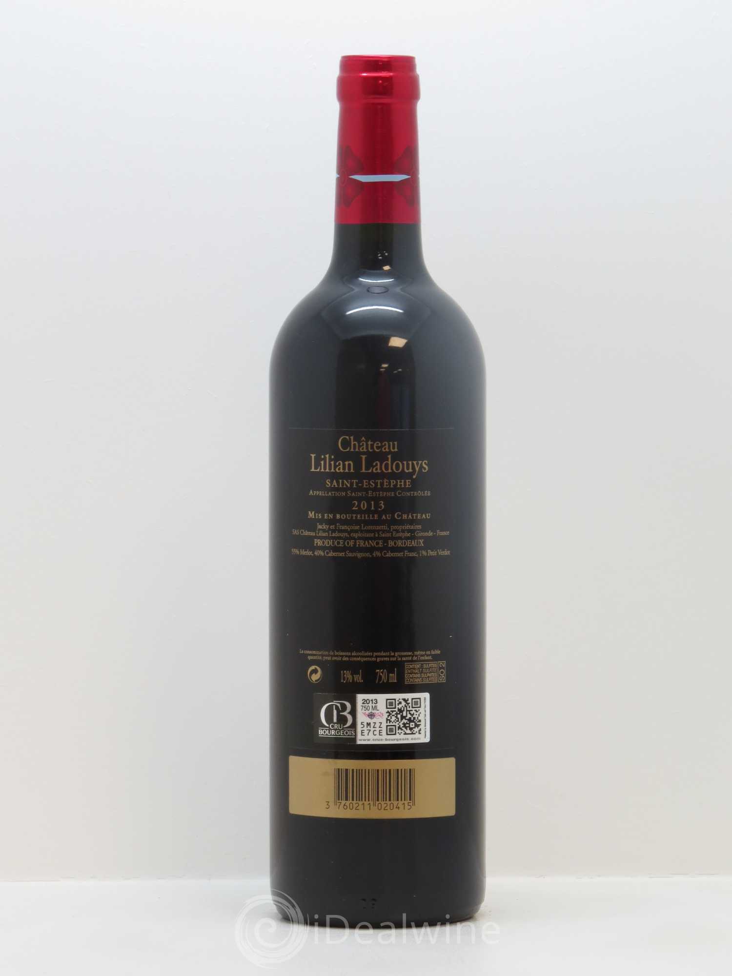 Château Lilian Ladouys Cru Bourgeois 2013 - Lot de 1 bouteille - 1