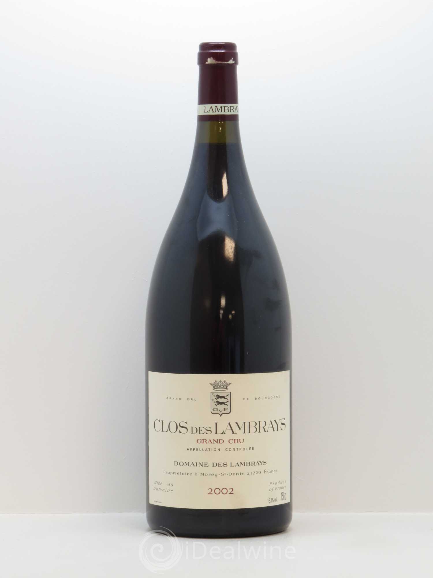 Clos des Lambrays Grand Cru Domaine des Lambrays 2002 - Lot de 1 magnum - 0