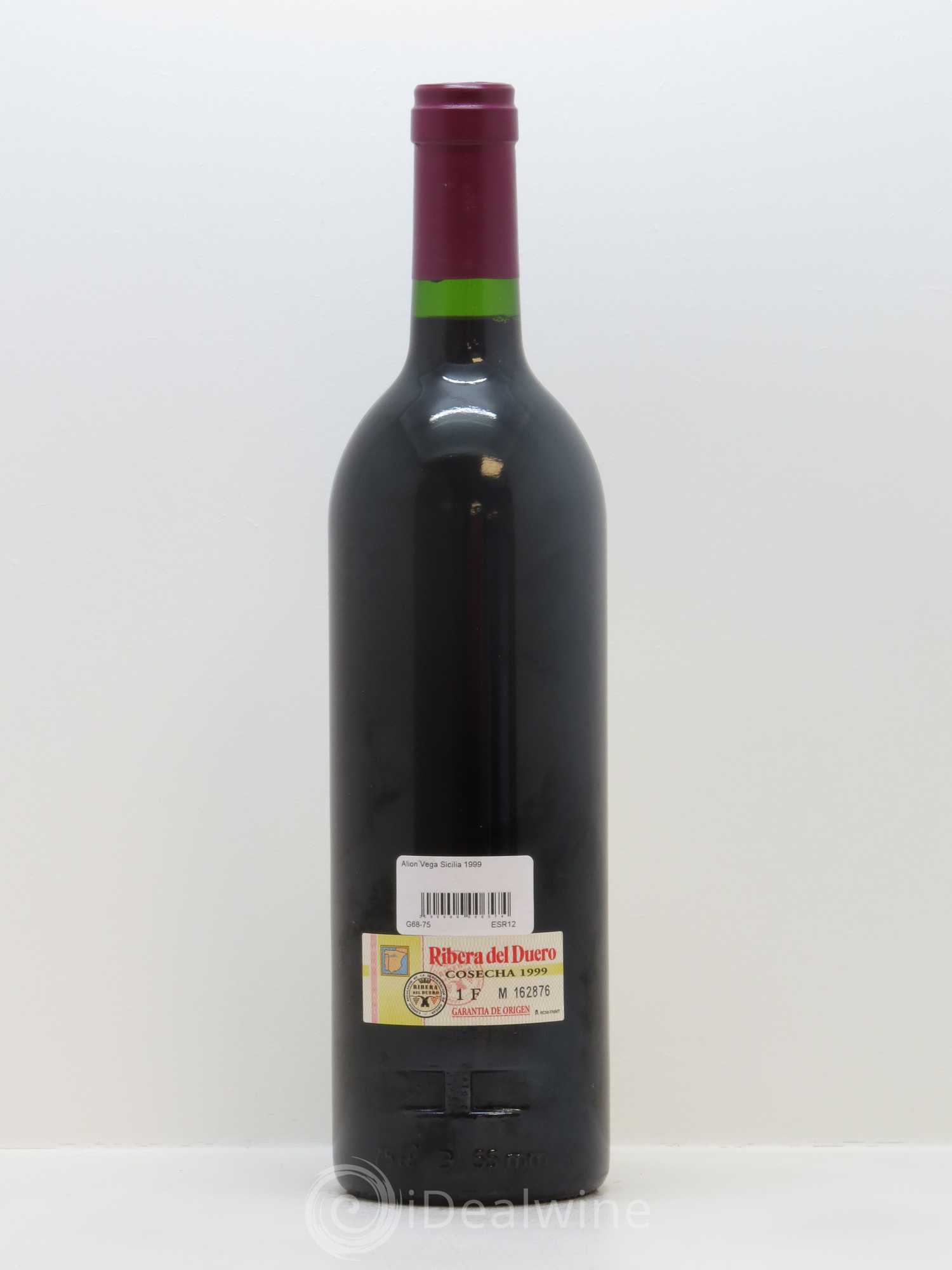 Ribera Del Duero DO Vega Sicilia Alion Famille Alvarez 1999 - Lot de 1 bouteille - 1