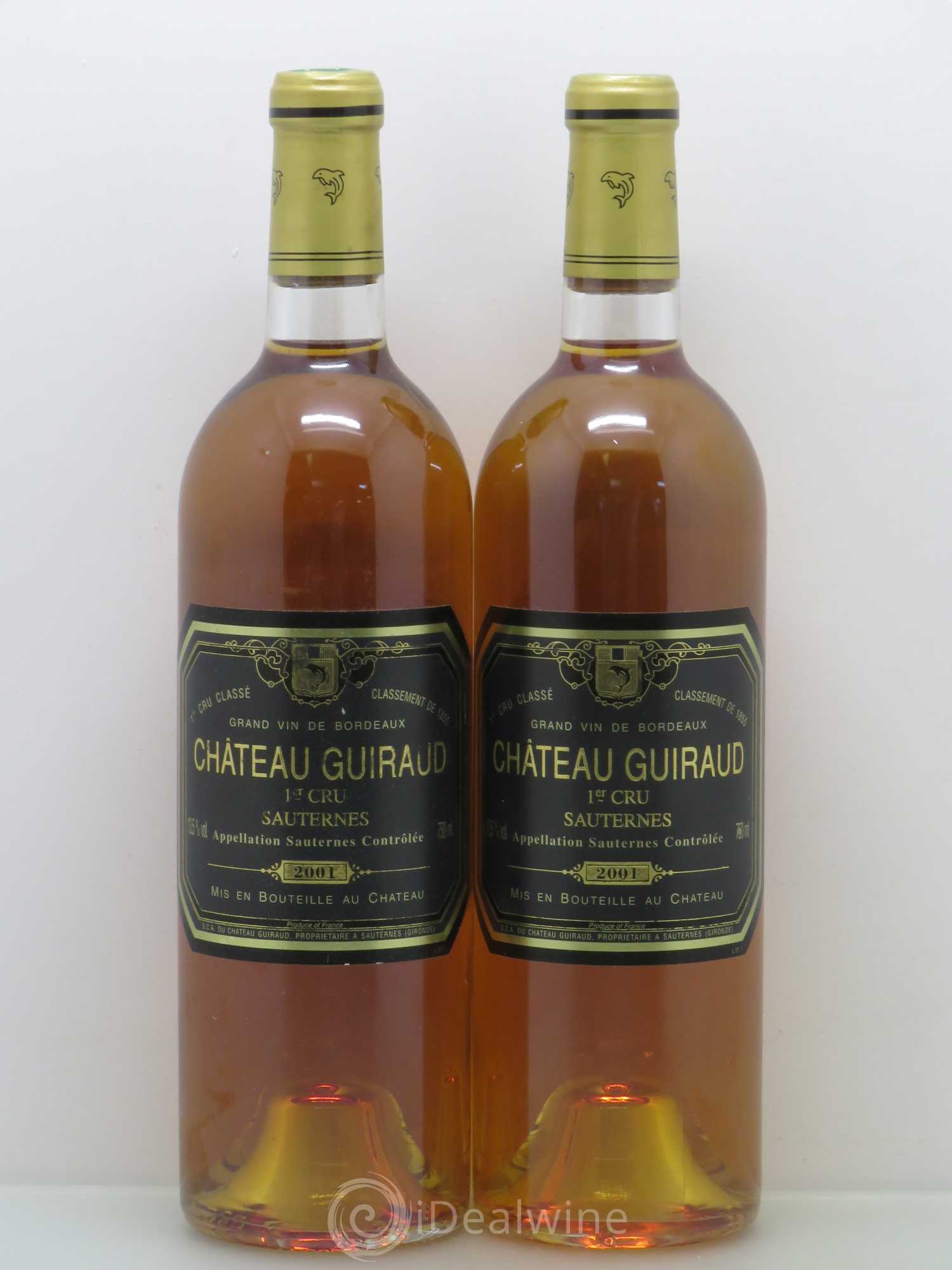 Château Guiraud 1er Grand Cru Classé 2001 - Lotto di 2 bottiglie - 0