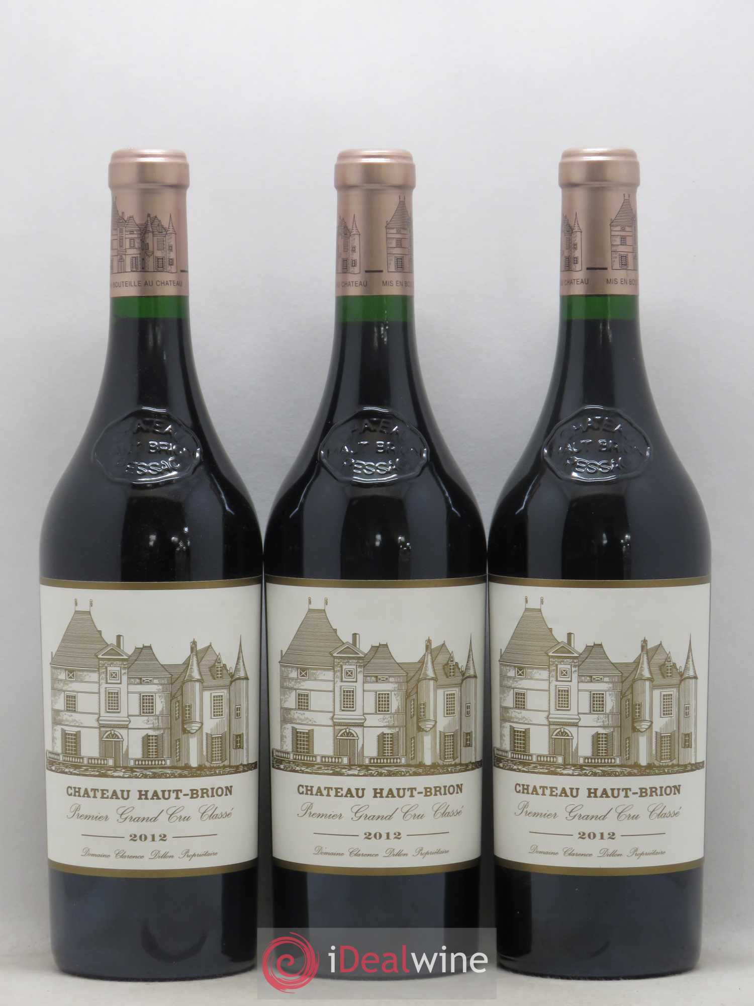 Château Haut Brion 1er Grand Cru Classé 2012 - Lot de 3 bouteilles - 0