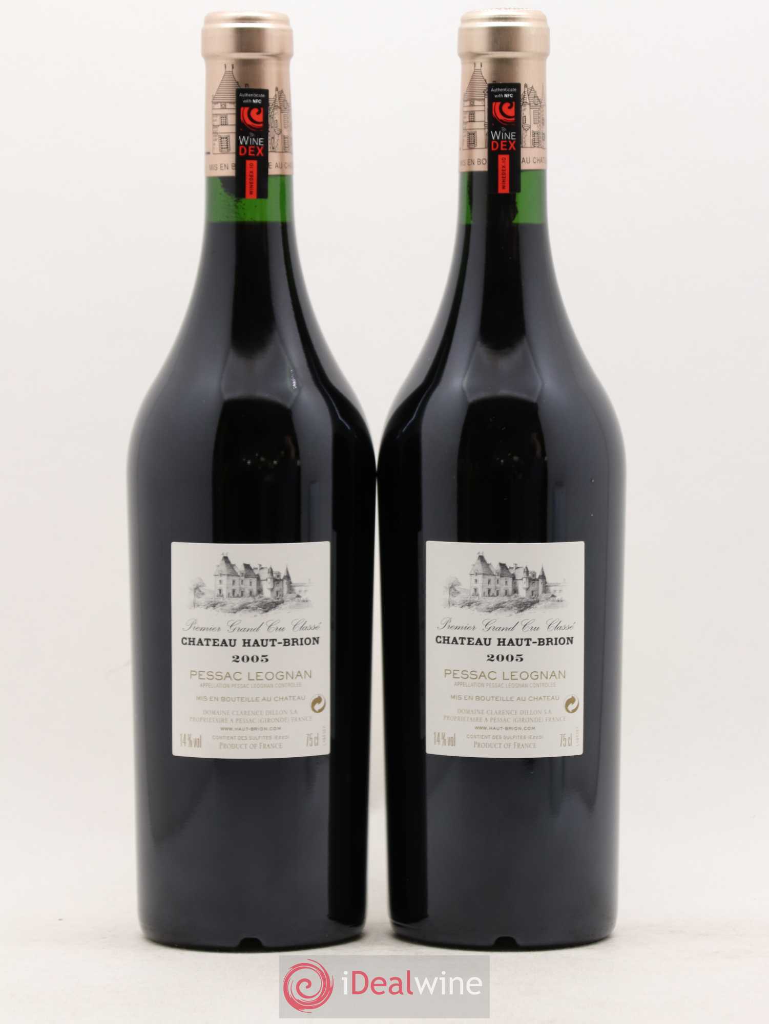 Château Haut Brion 1er Grand Cru Classé 2005 - Lot de 2 bouteilles - 1
