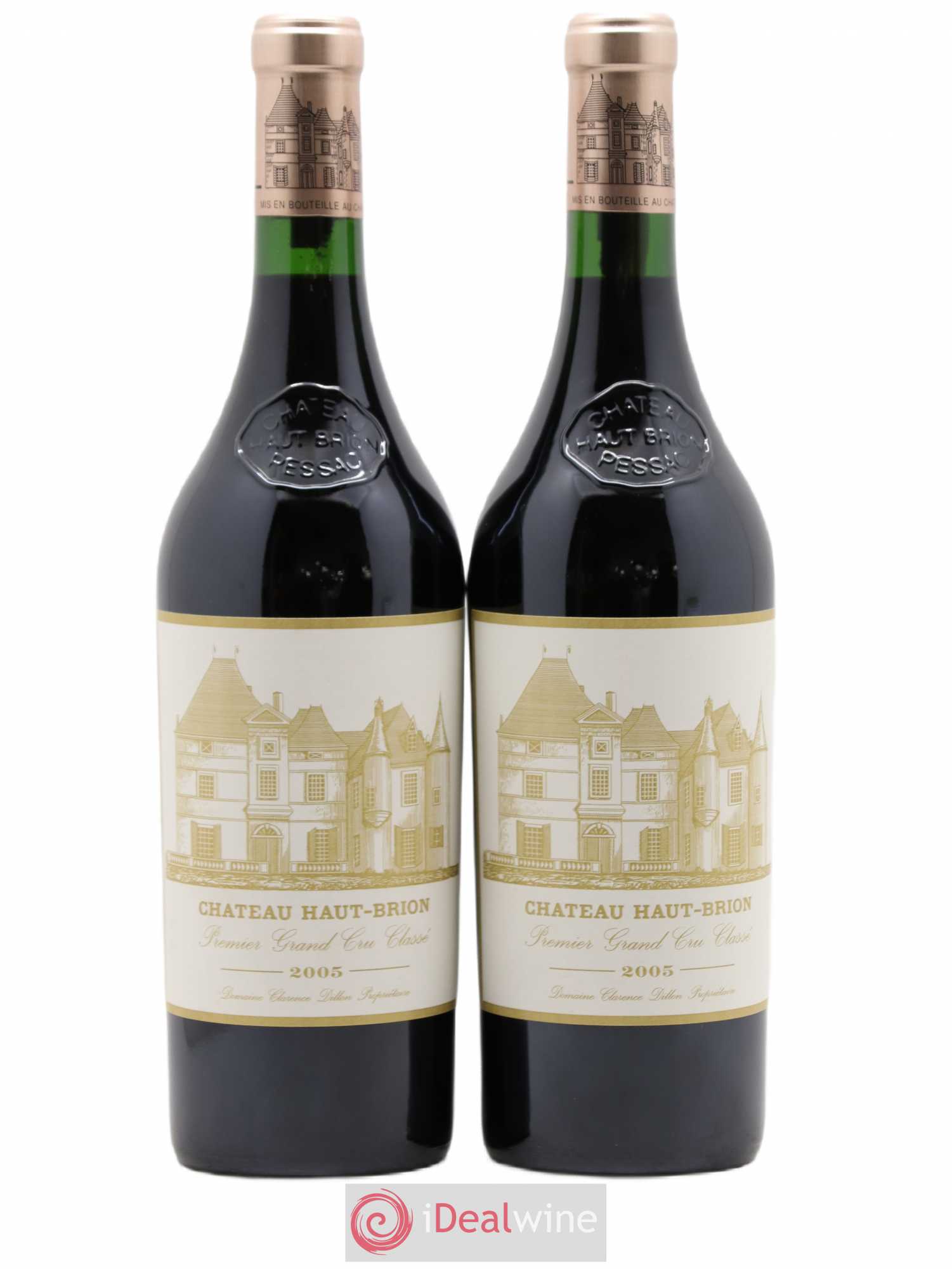 Château Haut Brion 1er Grand Cru Classé 2005 - Lot de 2 bouteilles - 0