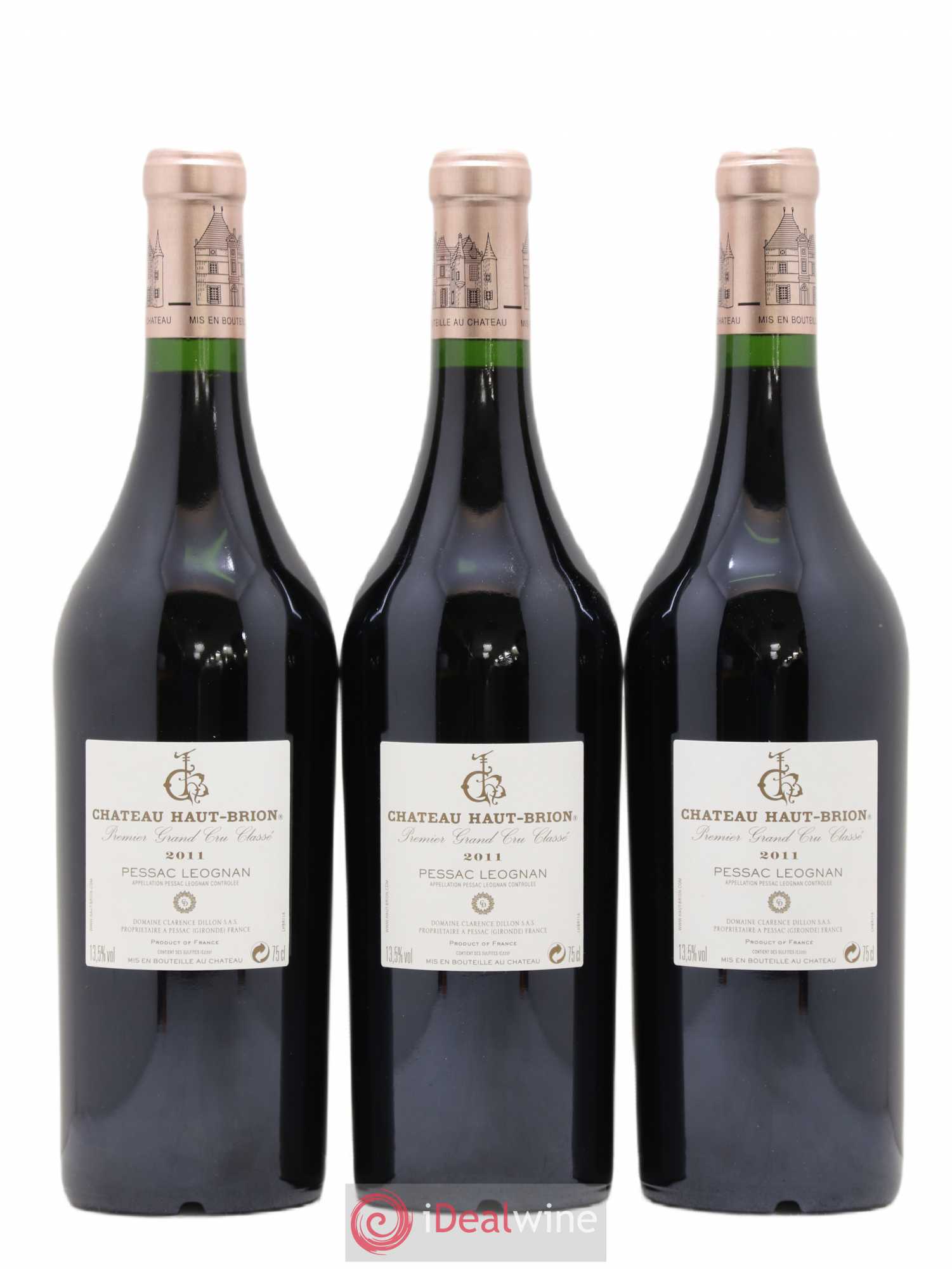Château Haut Brion 1er Grand Cru Classé 2011 - Lot de 3 bouteilles - 1