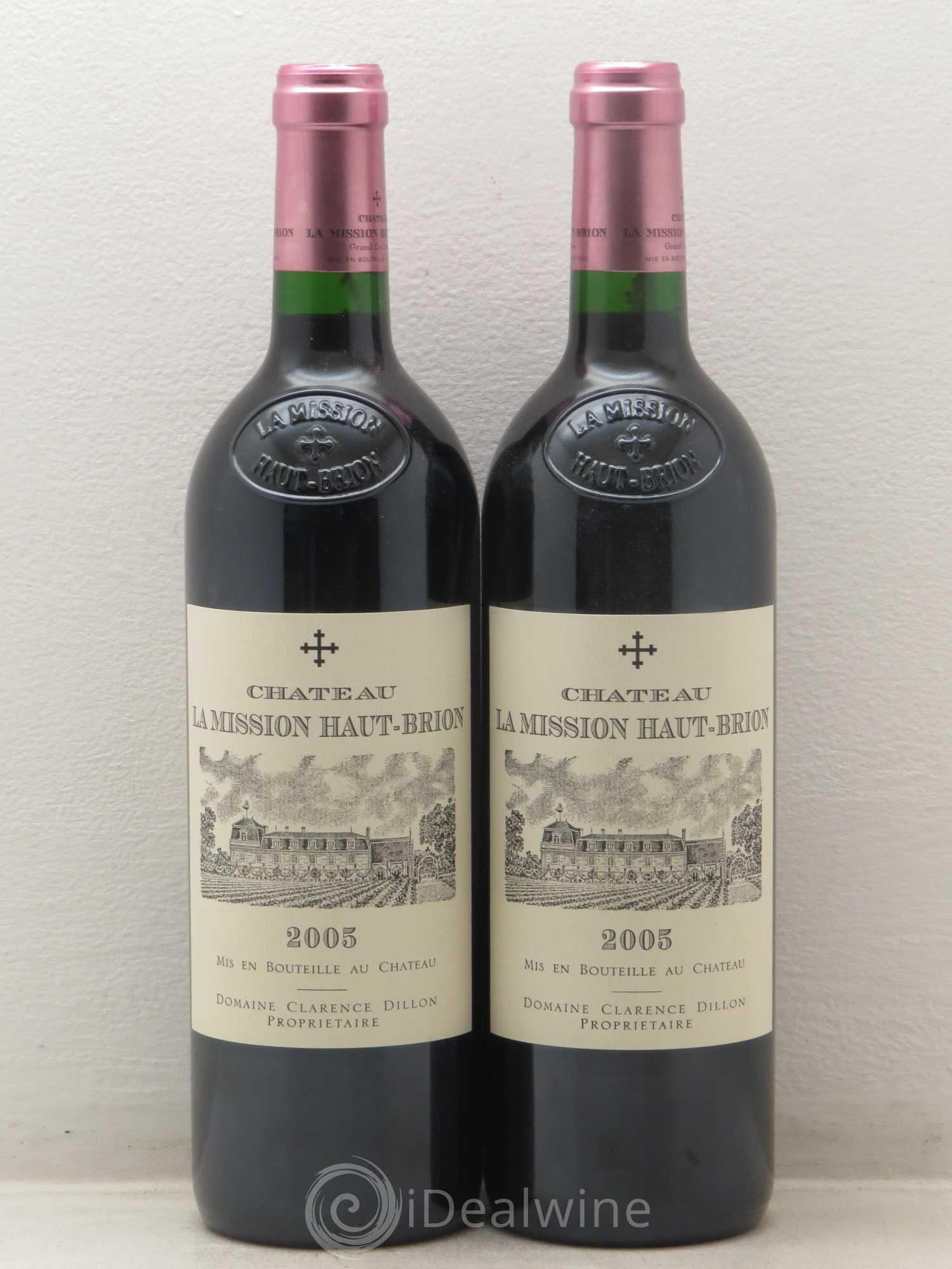 Château la Mission Haut-Brion Cru Classé de Graves 2005 - Lot de 2 bouteilles - 0