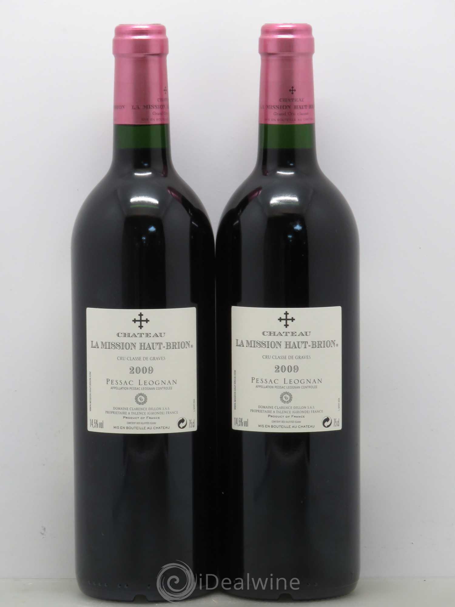 Château la Mission Haut-Brion Cru Classé de Graves 2009 - Lot de 2 bouteilles - 1