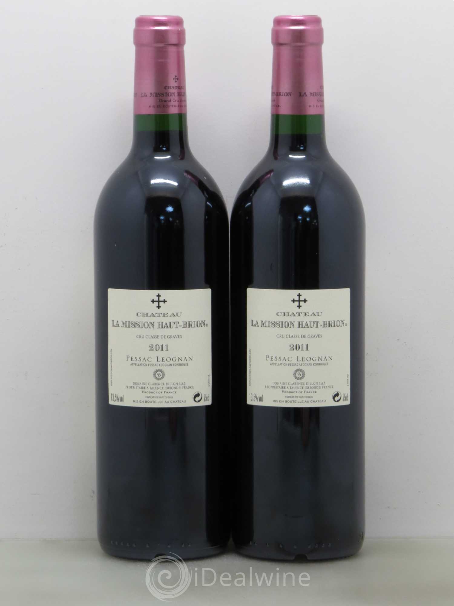 Château la Mission Haut-Brion Cru Classé de Graves 2011 - Lot de 2 bouteilles - 1