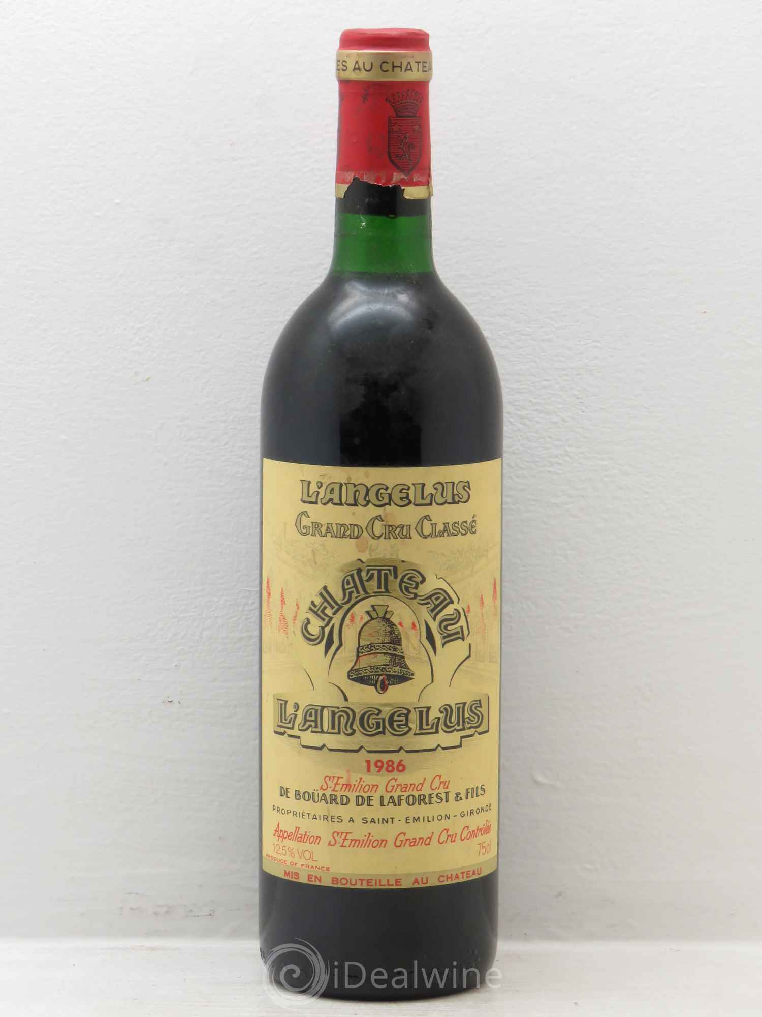 Château Angélus 1er Grand Cru Classé A 1986 - Lot de 1 bouteille - 0