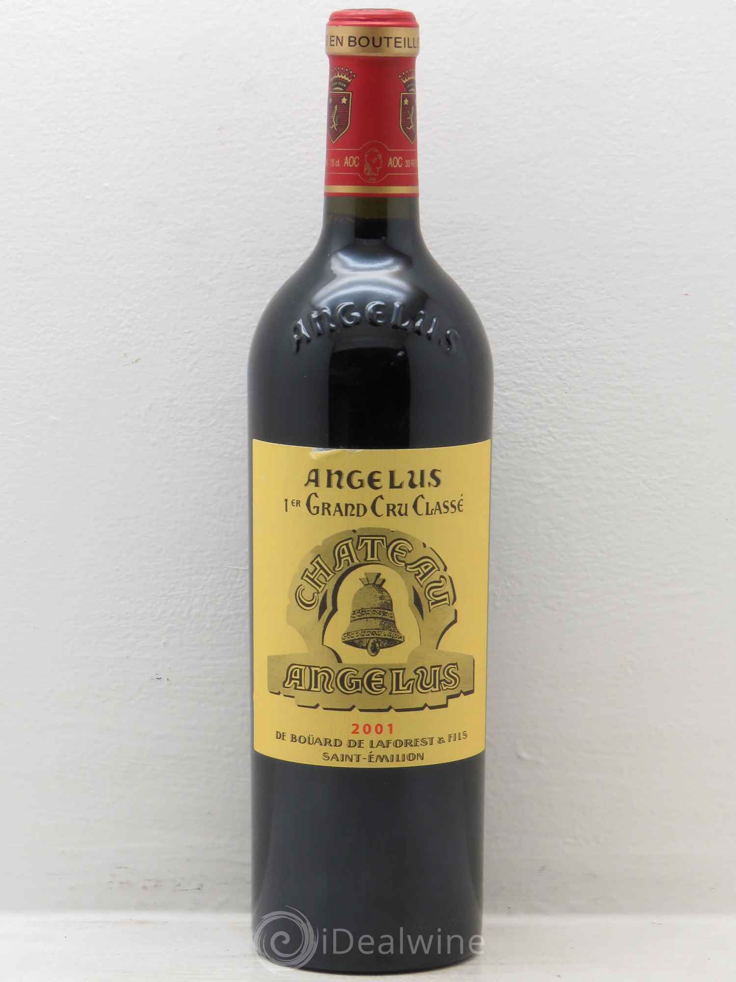 Château Angélus 1er Grand Cru Classé A 2001 - Lot de 1 bouteille - 0