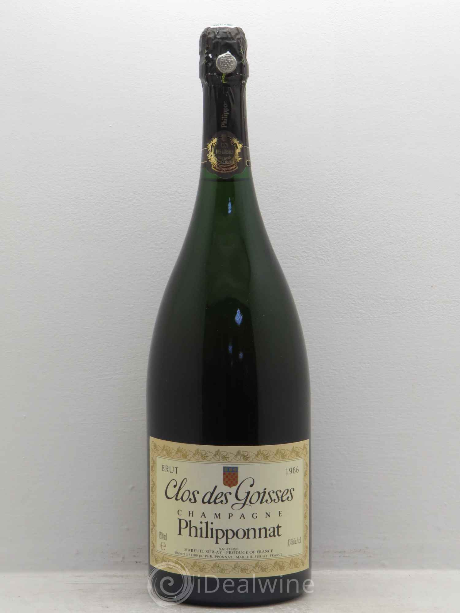 Clos des Goisses Philipponnat 1986 - Lot de 1 magnum - 0