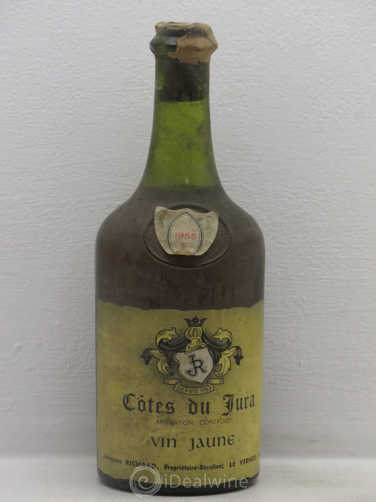 Arbois Vin Jaune Côtes du Jura J Richard 1955 - Posten von 1 Flasche - 0
