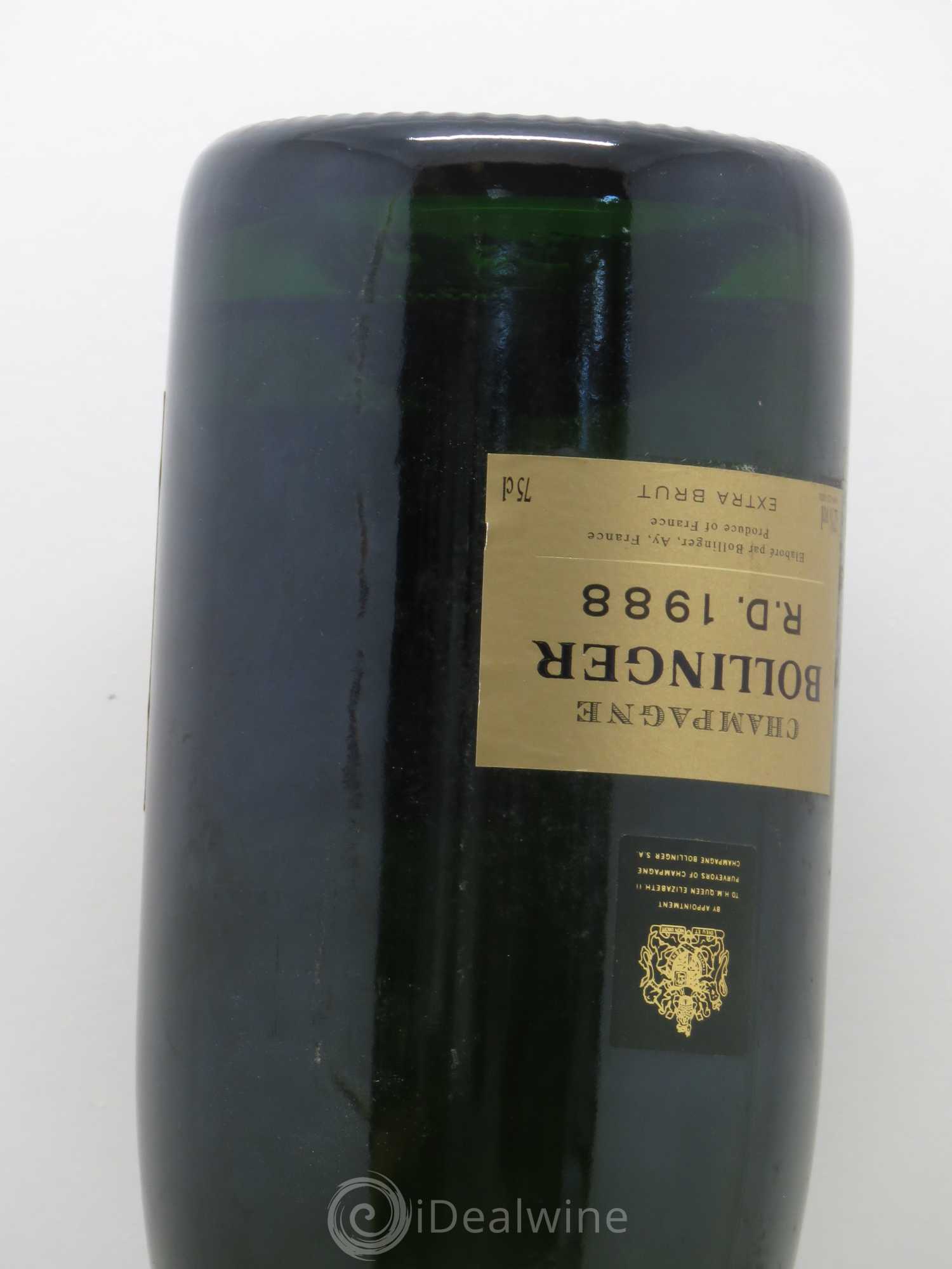 R.D. Extra-Brut Bollinger 1988 - Lot de 1 bouteille - 2