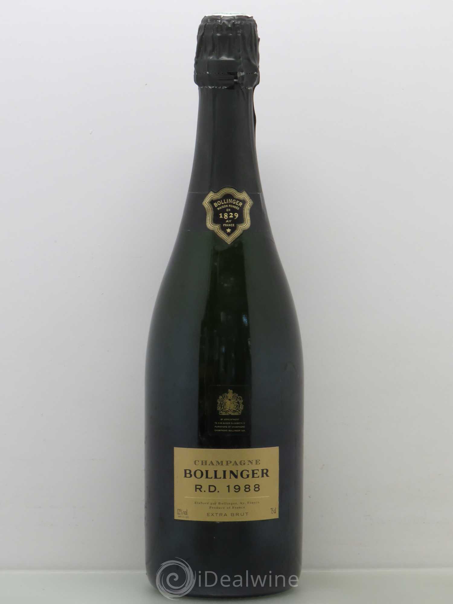 R.D. Extra-Brut Bollinger 1988 - Lot de 1 bouteille - 0