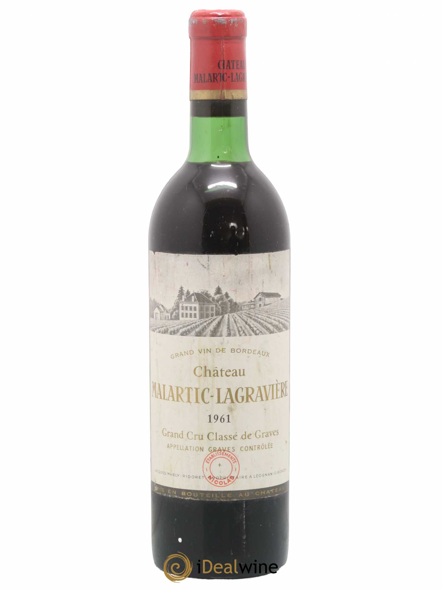 Château Malartic-Lagravière Cru Classé de Graves 1961 - Lot de 1 bouteille - 0
