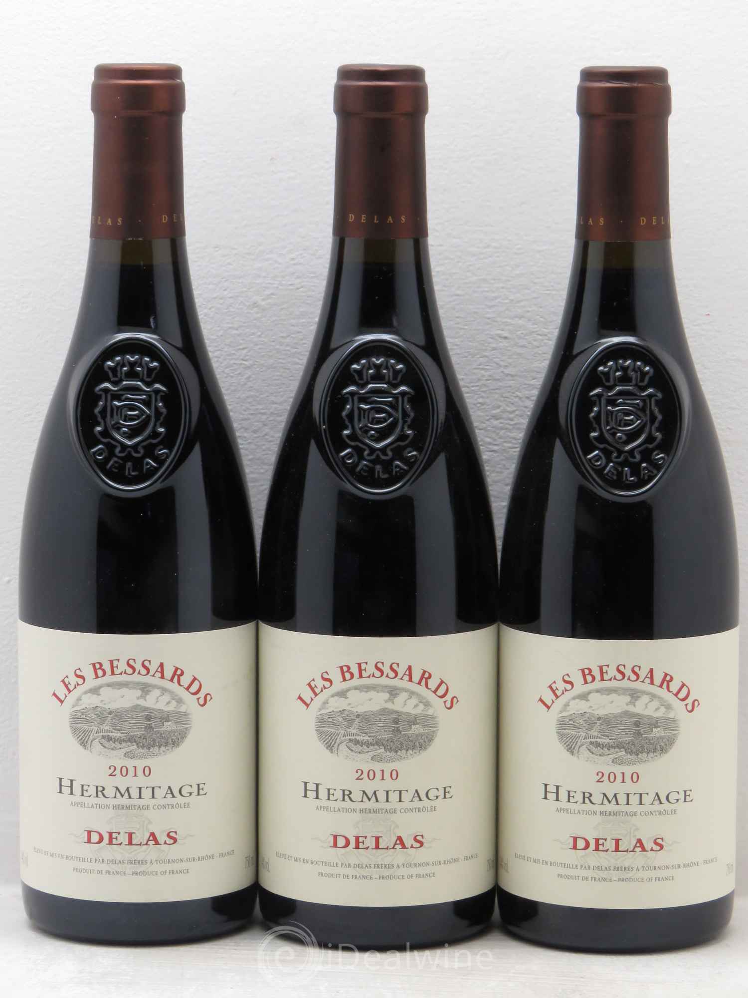 Hermitage Les Bessards Delas Frères 2010 - Lot de 3 bouteilles - 0