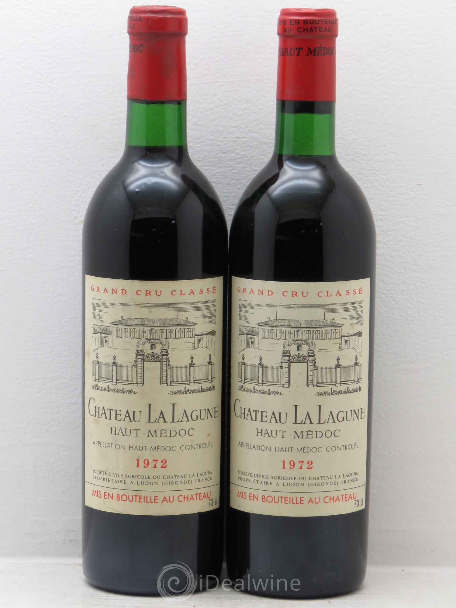 Château la Lagune 3ème Grand Cru Classé 1972 - Lot de 2 bouteilles - 0