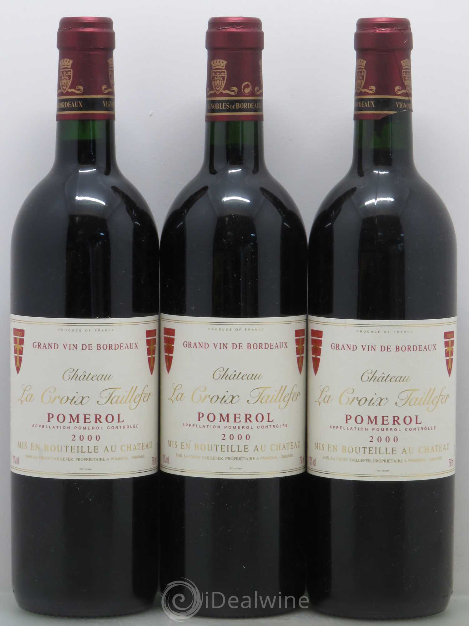 Château la Croix Taillefer 2000 - Lot de 3 bouteilles - 0