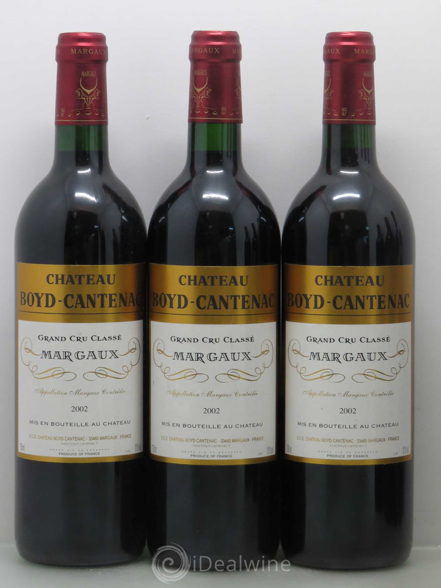 Château Boyd Cantenac 3ème Grand Cru Classé 2002 - Lot de 6 bouteilles - 1