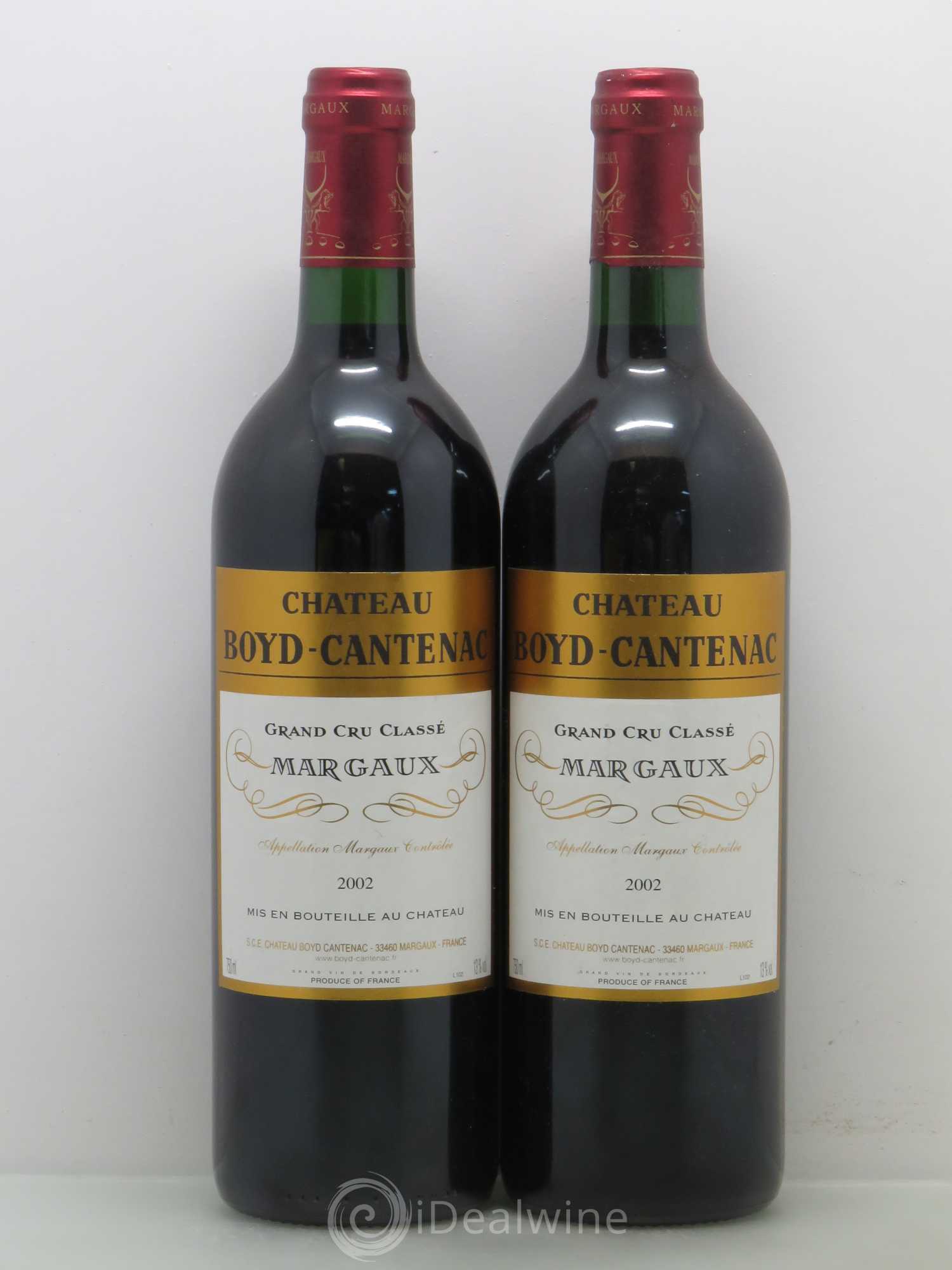 Château Boyd Cantenac 3ème Grand Cru Classé 2002 - Lot de 2 bouteilles - 0
