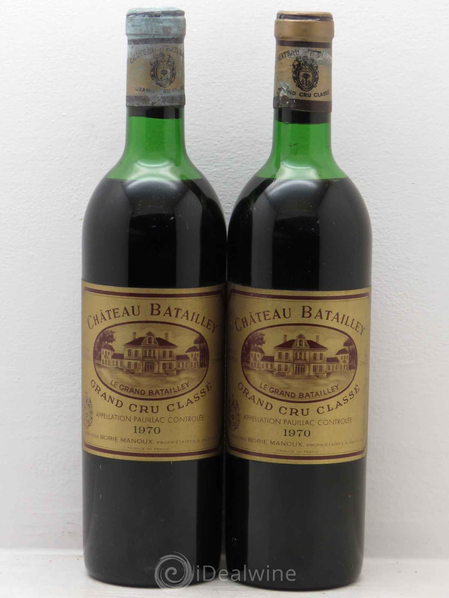 Château Batailley 5ème Grand Cru Classé 1970 - Lot de 2 bouteilles - 0