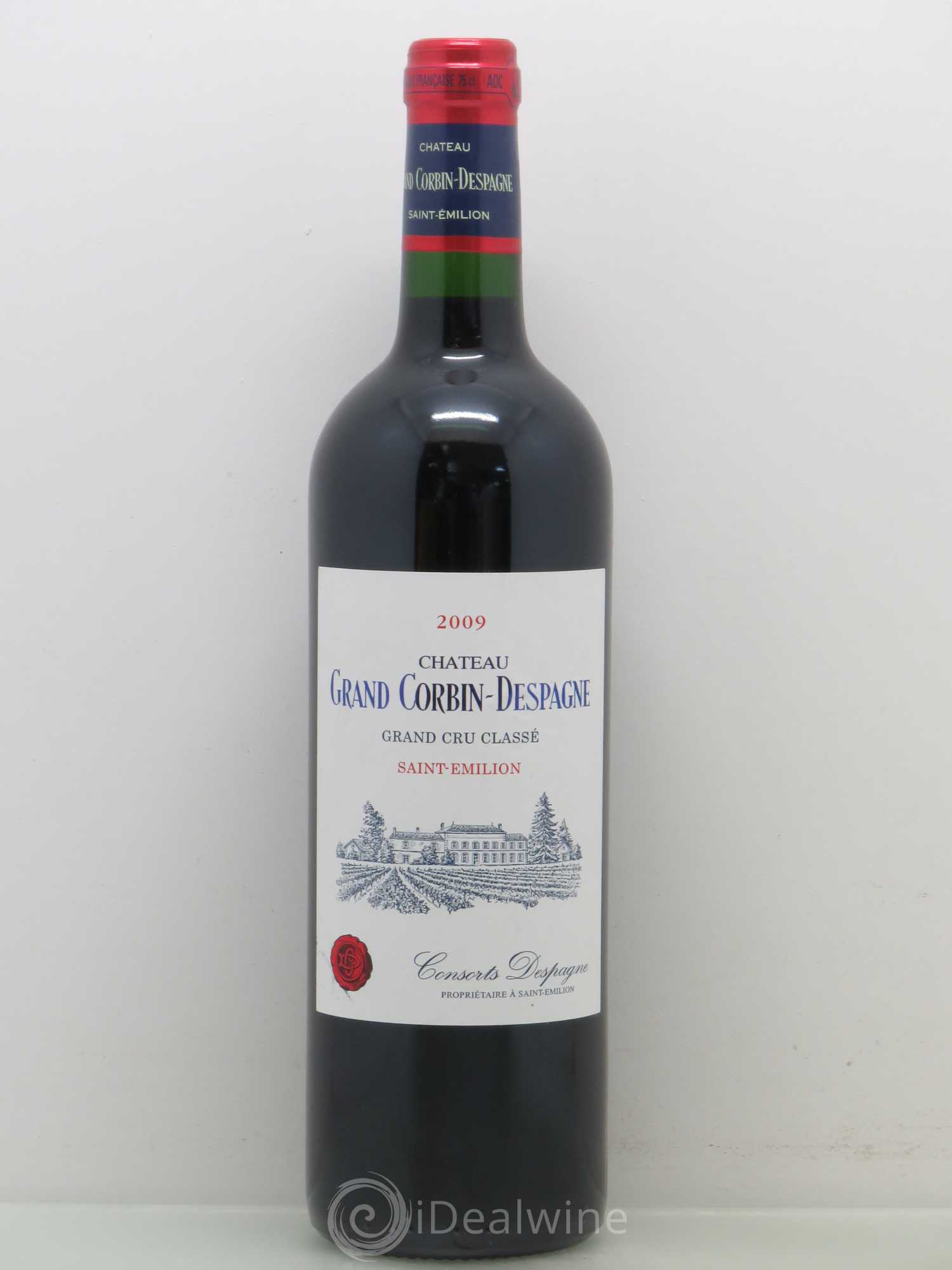 Château Grand Corbin Despagne Grand Cru Classé 2009 - Lot de 1 bouteille - 0