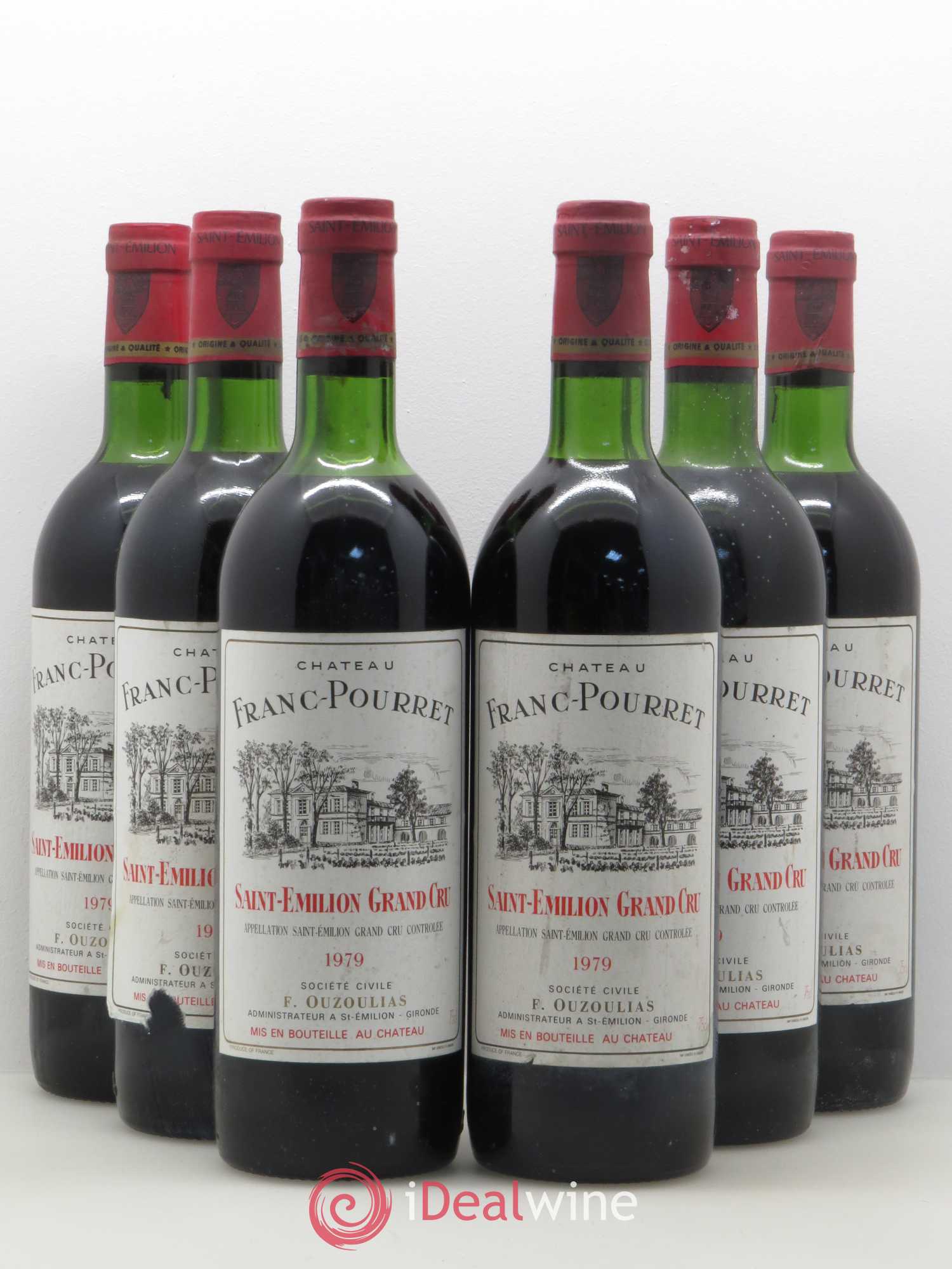 Saint-Émilion Château Franc Pourret (sans prix de réserve) 1979 - Posten von 6 Flaschen - 0