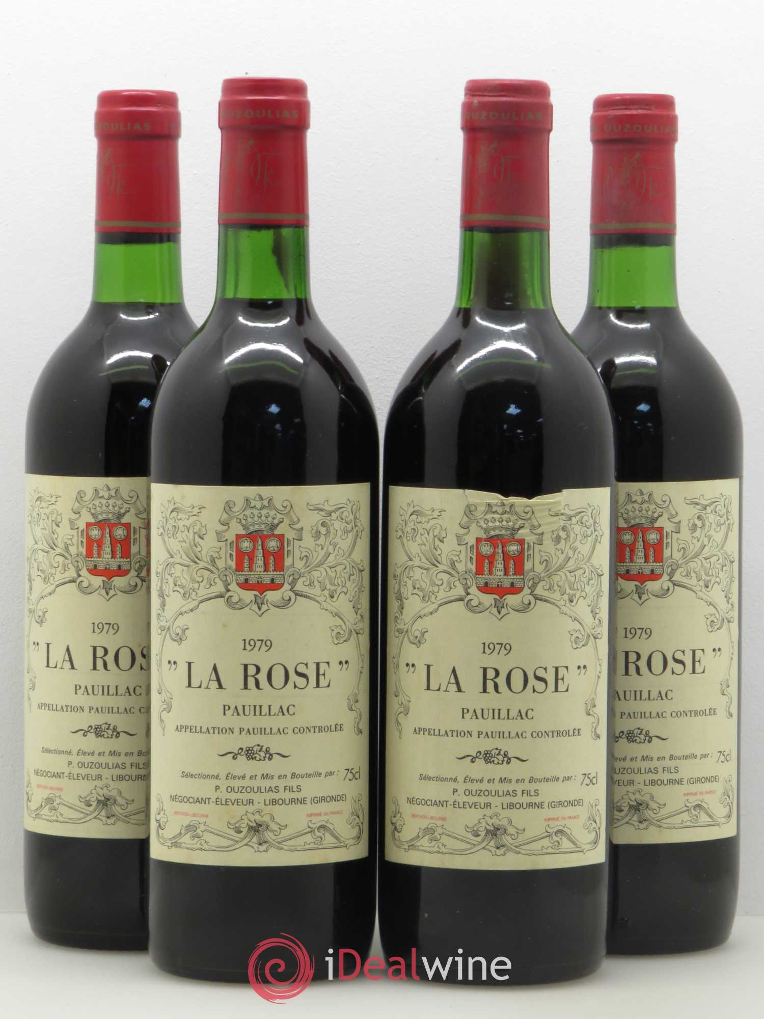La Rose Pauillac (sans prix de réserve) 1979 - Lot de 4 bouteilles - 0