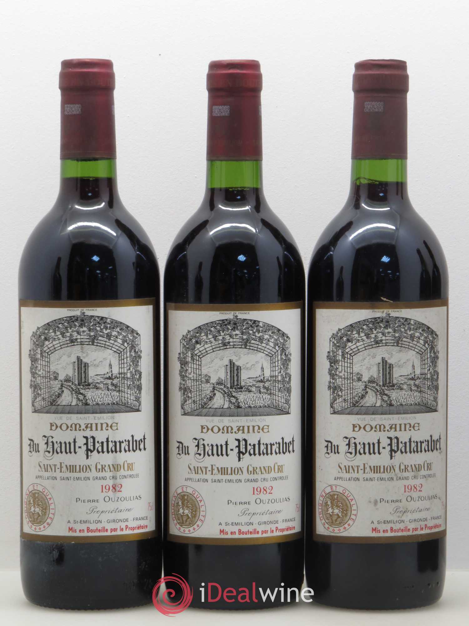Saint-Émilion Domaine du Haut Patarabet 1982 - Posten von 6 Flaschen - 2