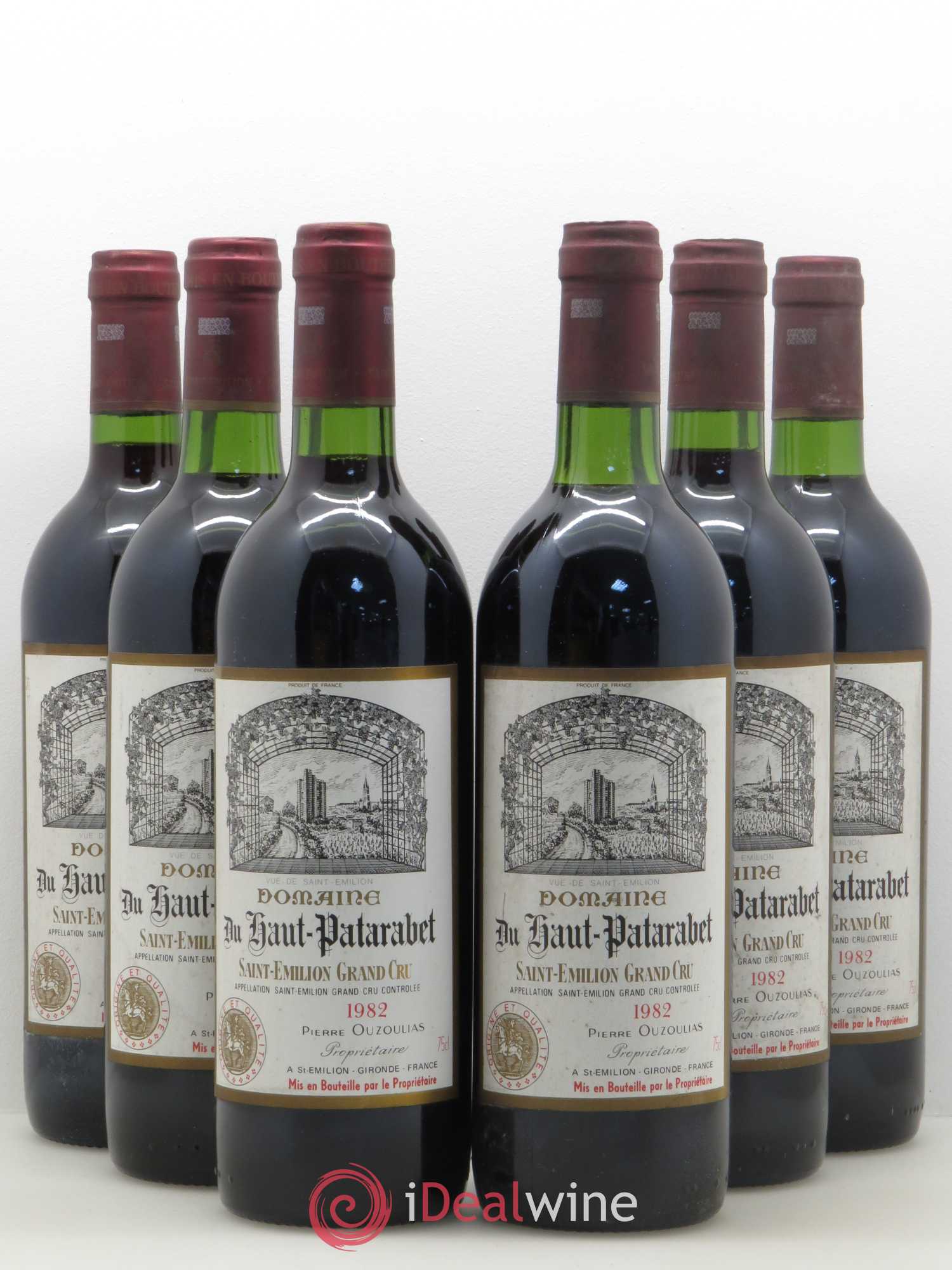 Saint-Émilion Domaine du Haut Patarabet 1982 - Posten von 6 Flaschen - 0