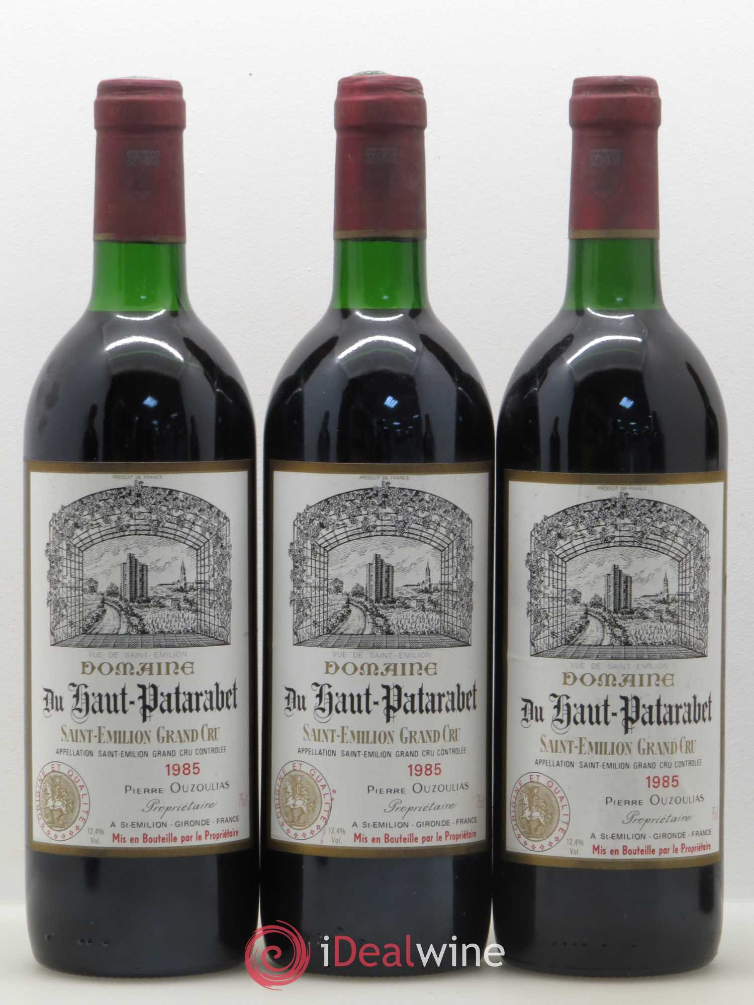 Saint-Émilion Domaine du Haut Patarabet 1985 - Posten von 6 Flaschen - 2