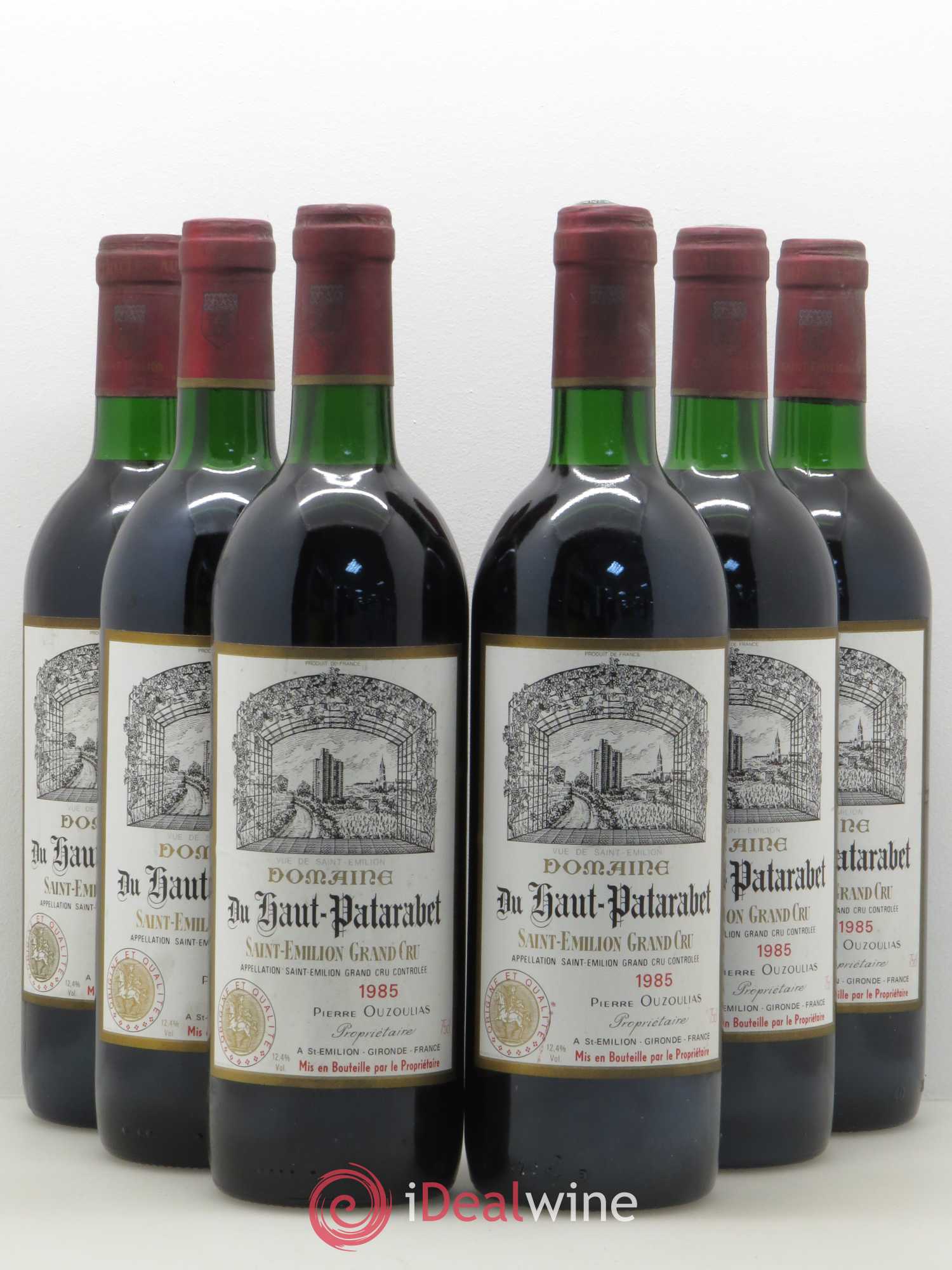 Saint-Émilion Domaine du Haut Patarabet 1985 - Posten von 6 Flaschen - 0