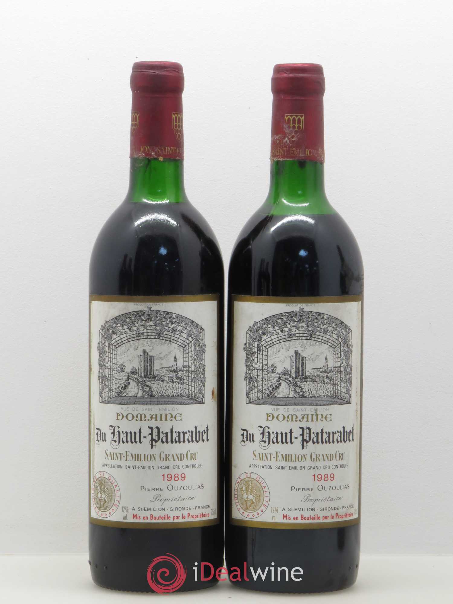 Saint-Émilion Domaine du Haut Patarabet (sans prix de réserve) 1989 - Posten von 5 Flaschen - 2