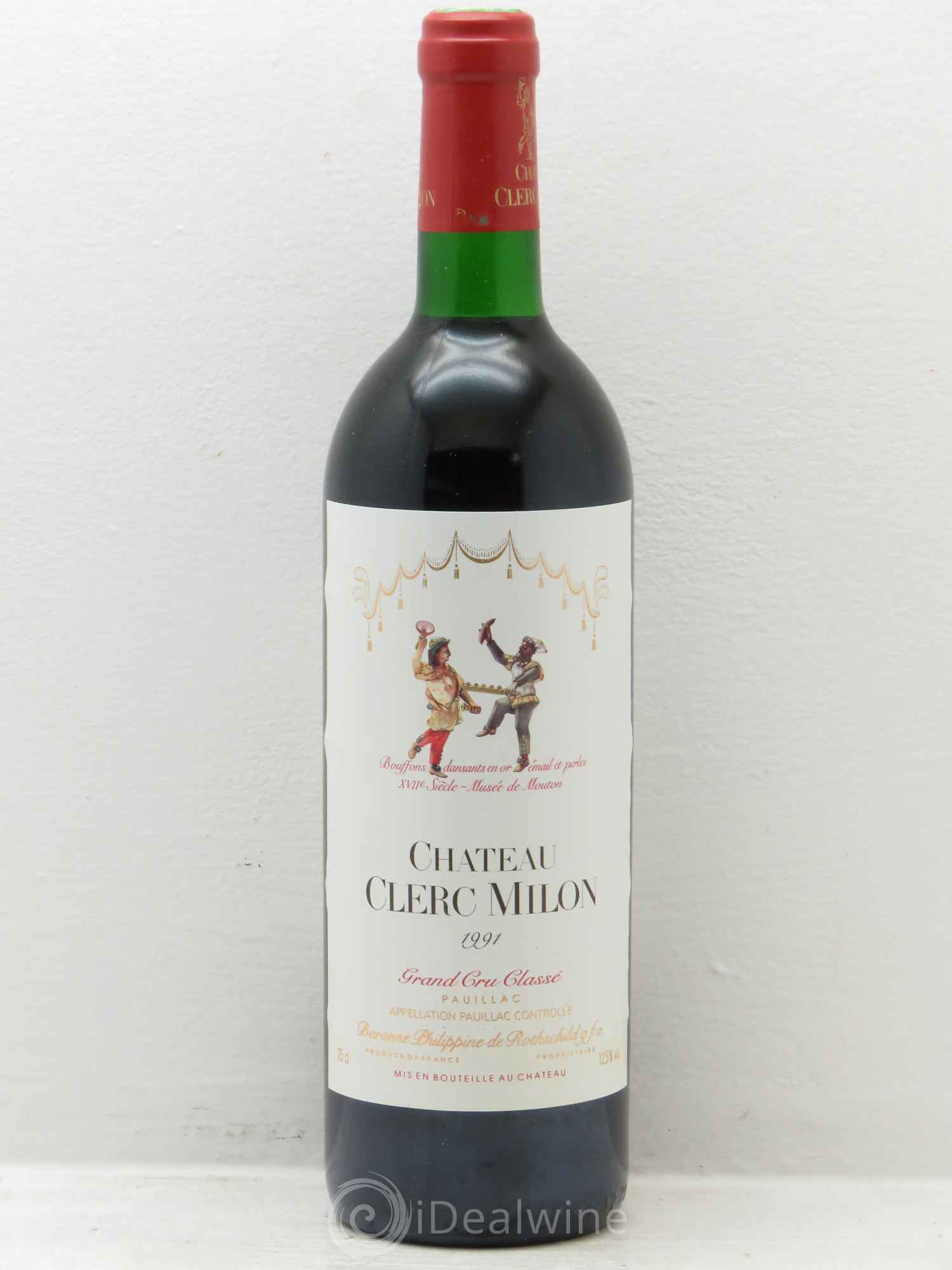 Château Clerc Milon 5ème Grand Cru Classé 1991 - Lot de 12 bouteilles - 0