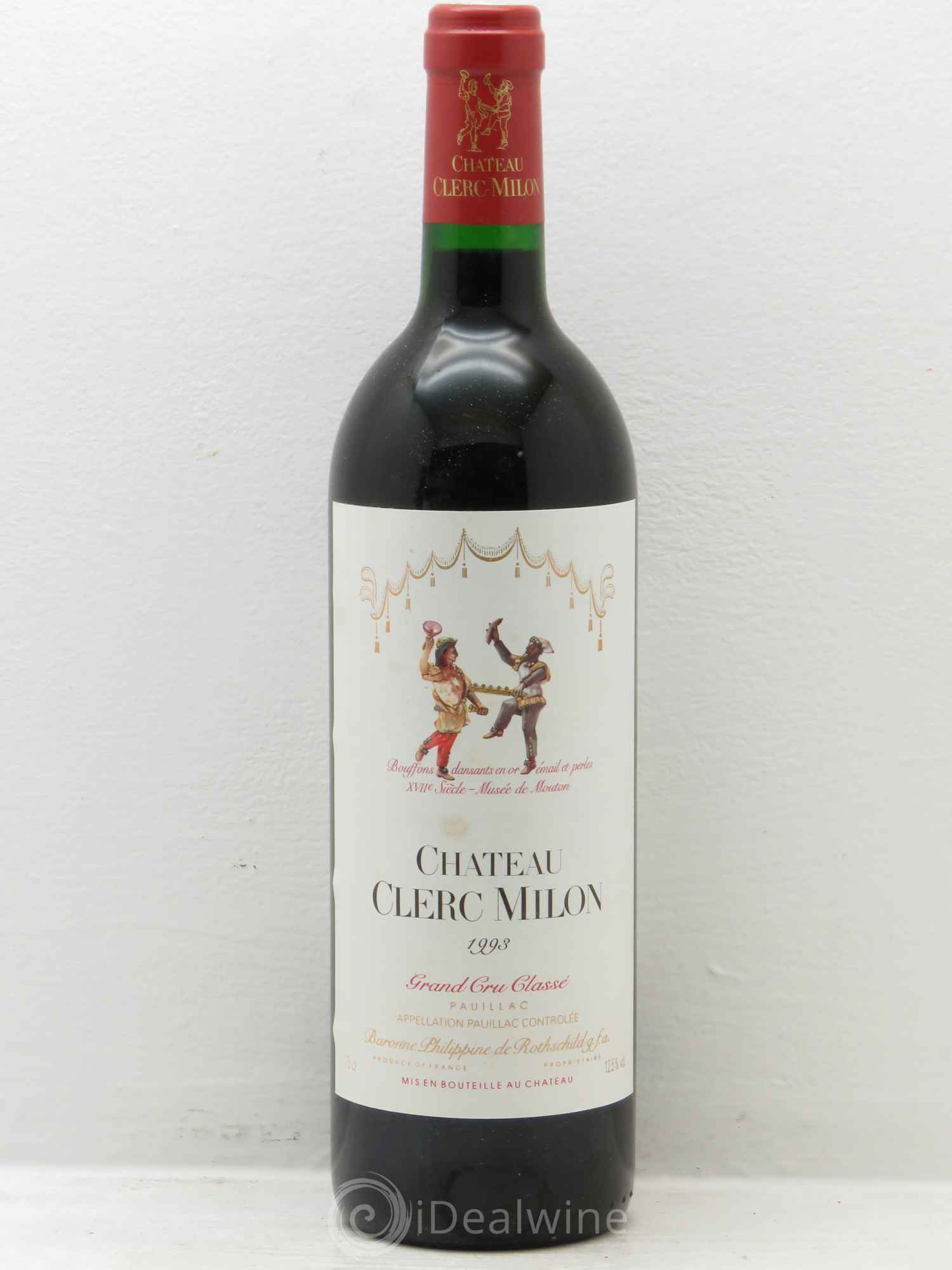 Château Clerc Milon 5ème Grand Cru Classé 1993 - Lot de 6 bouteilles - 0