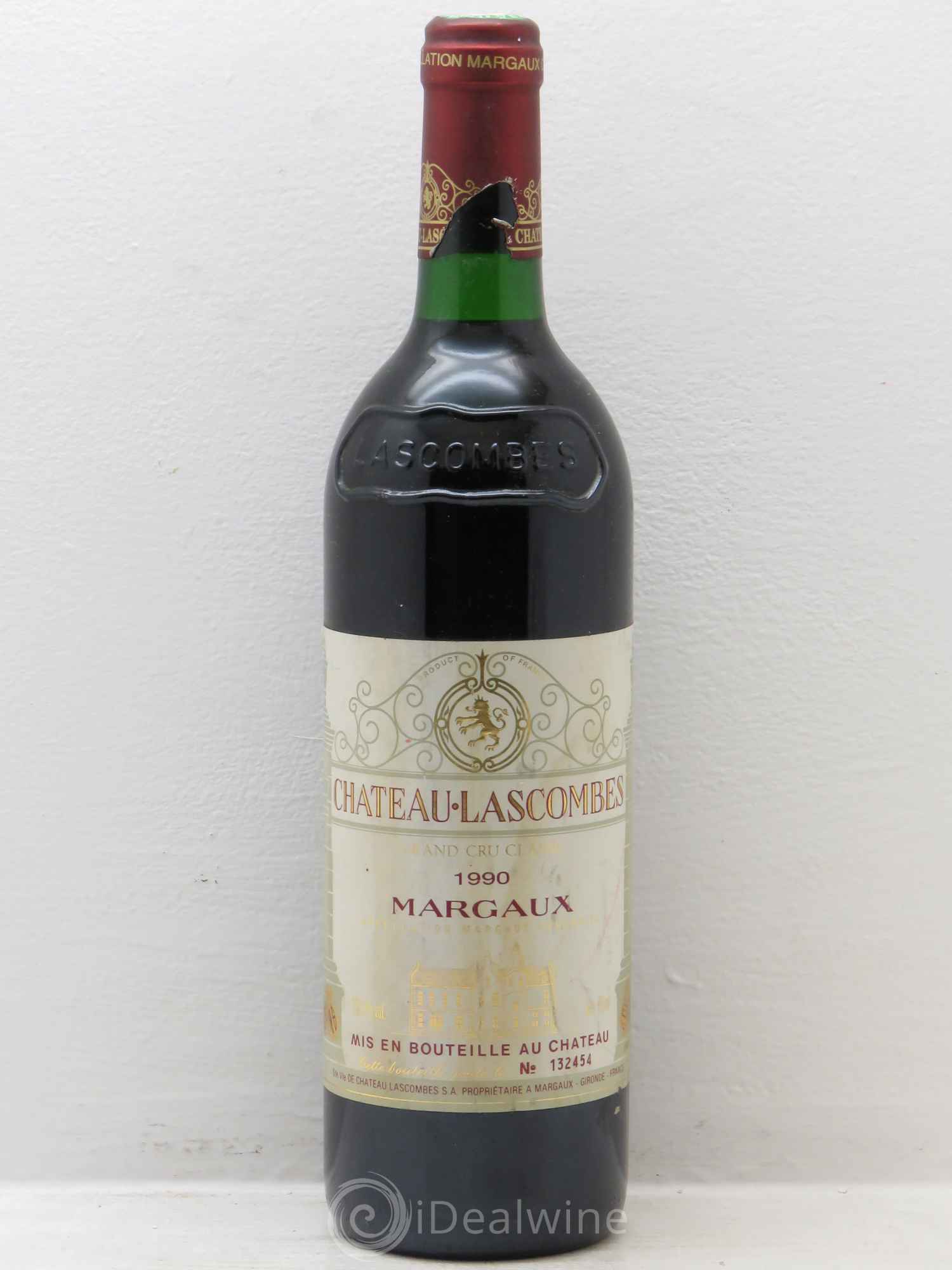 Château Lascombes 2ème Grand Cru Classé 1990 - Lot de 1 bouteille - 0